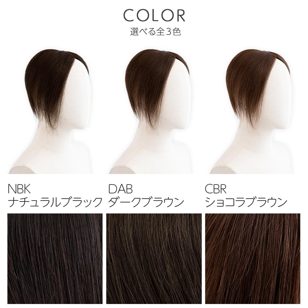 Amazon.co.jp: [ブライトララ] 総手植え ヘアピース 人毛ウィッグ 