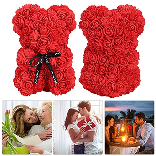 Urso de flor rosa, urso de pelúcia rosa, urso rosa para publicidade e decoração de família para pres