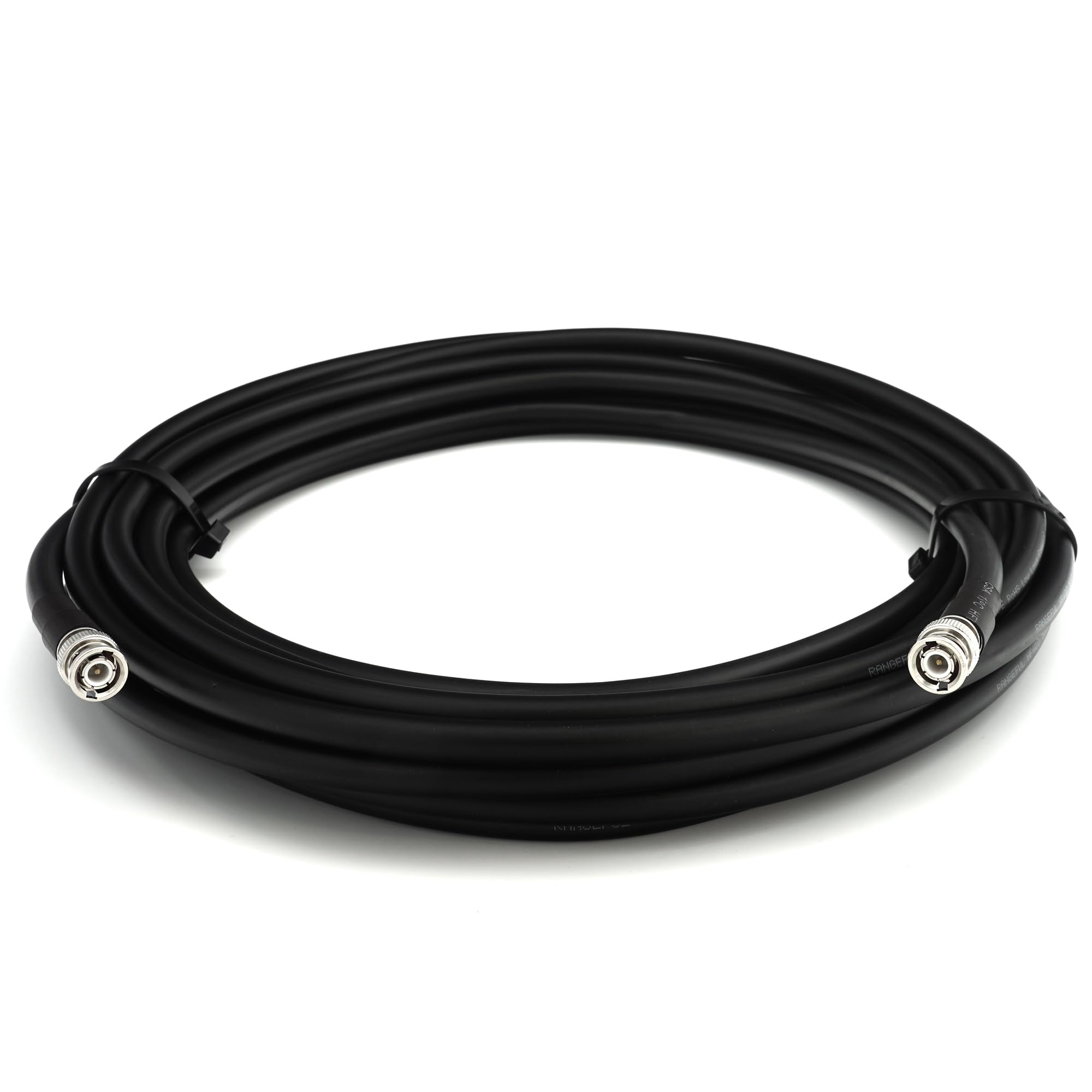 10m BNC macho a BNC macho cable coaxial — 10 metros Extensión coaxial flexible de cobre completo 50 ohm (equivalente a LMR400 UF UltraFlex) — para la antena de RF/HAM Radio/CB/Wireless