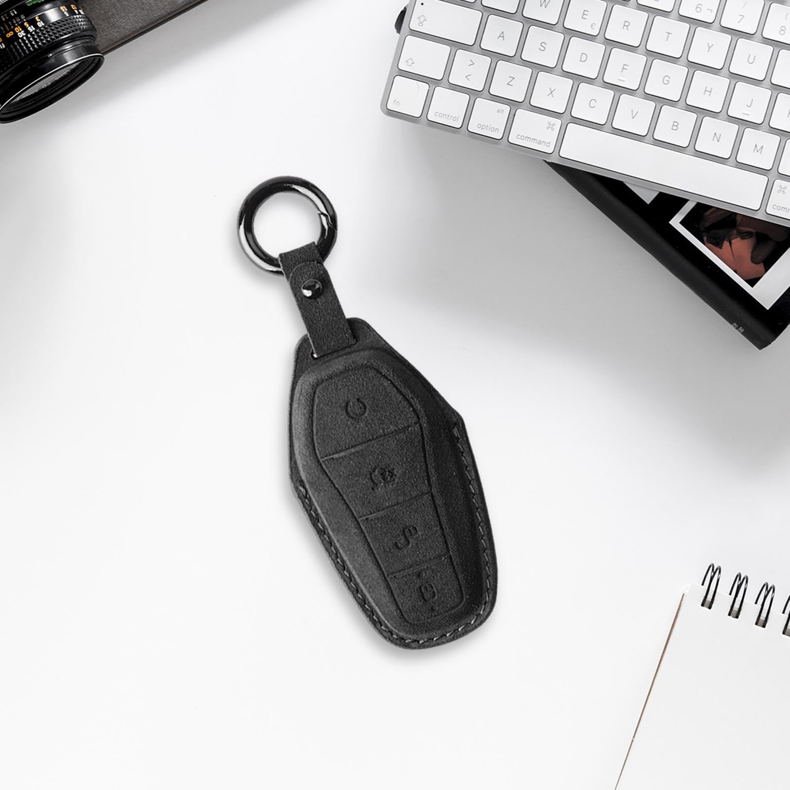 4x Funda para Llave de Coche, Portátil, Inteligente, Protector de Llave, Accesorios para Coche, Carcasa para Llave, Protección de 360 ​​grados para At