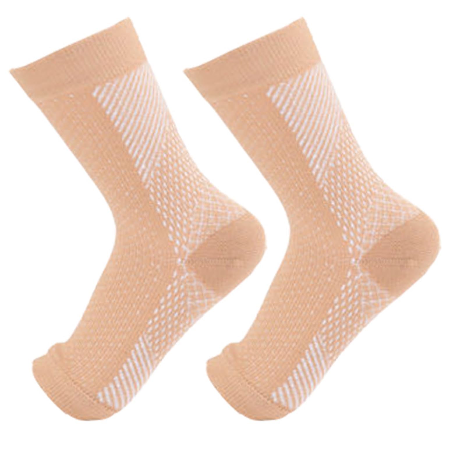 Miękkie skarpety unisex skarpety super miękkie pochłaniające pot skarpety kompresyjne do fitnessu jazdy na rowerze biegania oddychające bez palców unisex 1 para