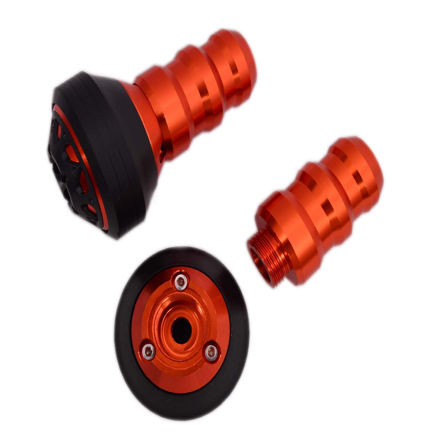 R.J.VON Short Length Bike Frame Slider With Fitting Clamps.(Orange)