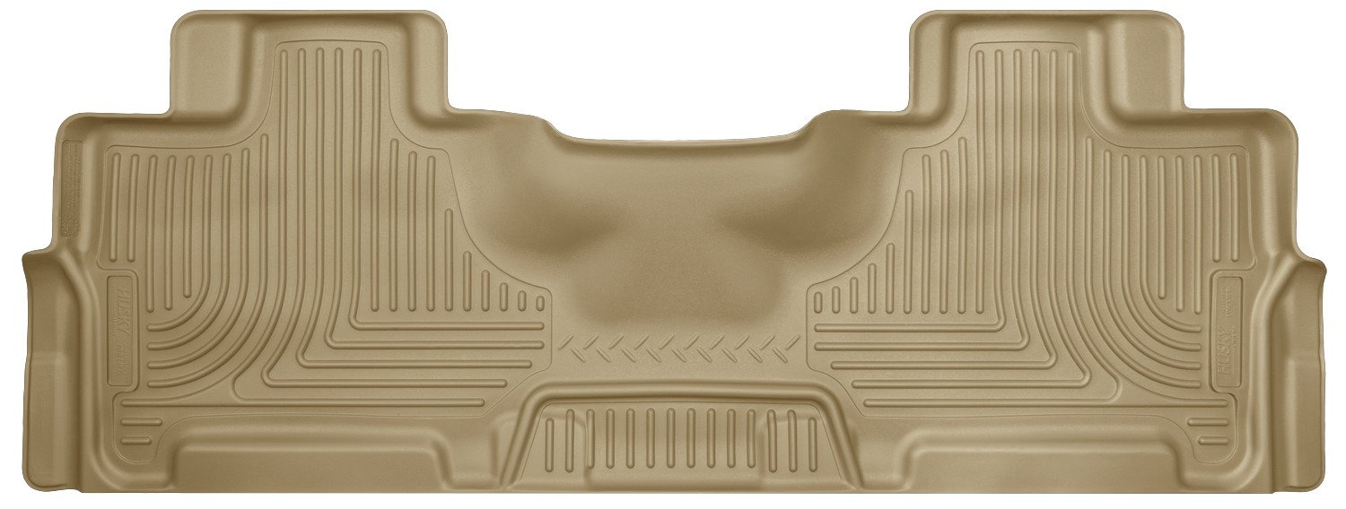 Husky Liners Weatherbeater | Fits 2007-2017 Ford Expedition, 2007-2017 Lincoln Navigator | Second Row Liner, Tan | 14363