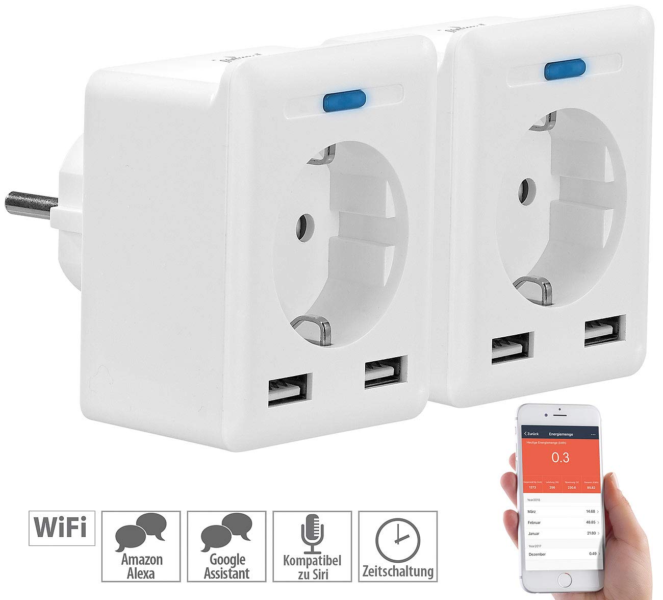 Amazon: WLAN Smart Plug Steckdose (funktioniert Mit Alexa) Mit
