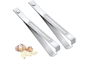 2pcs Fish Bone Tweezers: Effortlessly Peel Garlic and Remove Fish Bones