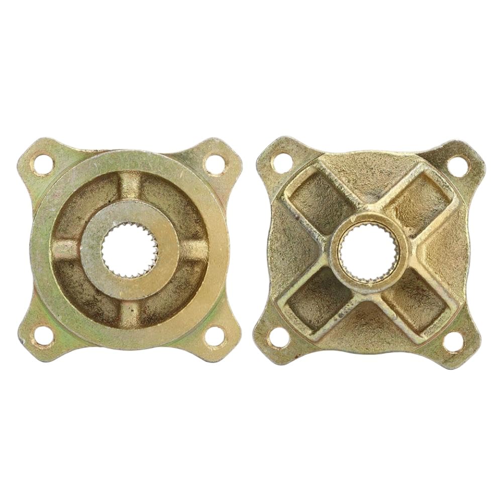 Paire de Moyeux de Roue d'Essieu Arrière 4 Goujons 24 Spline 25mm Compatible With 125cc 150cc 200cc Go Kart ATV Quad