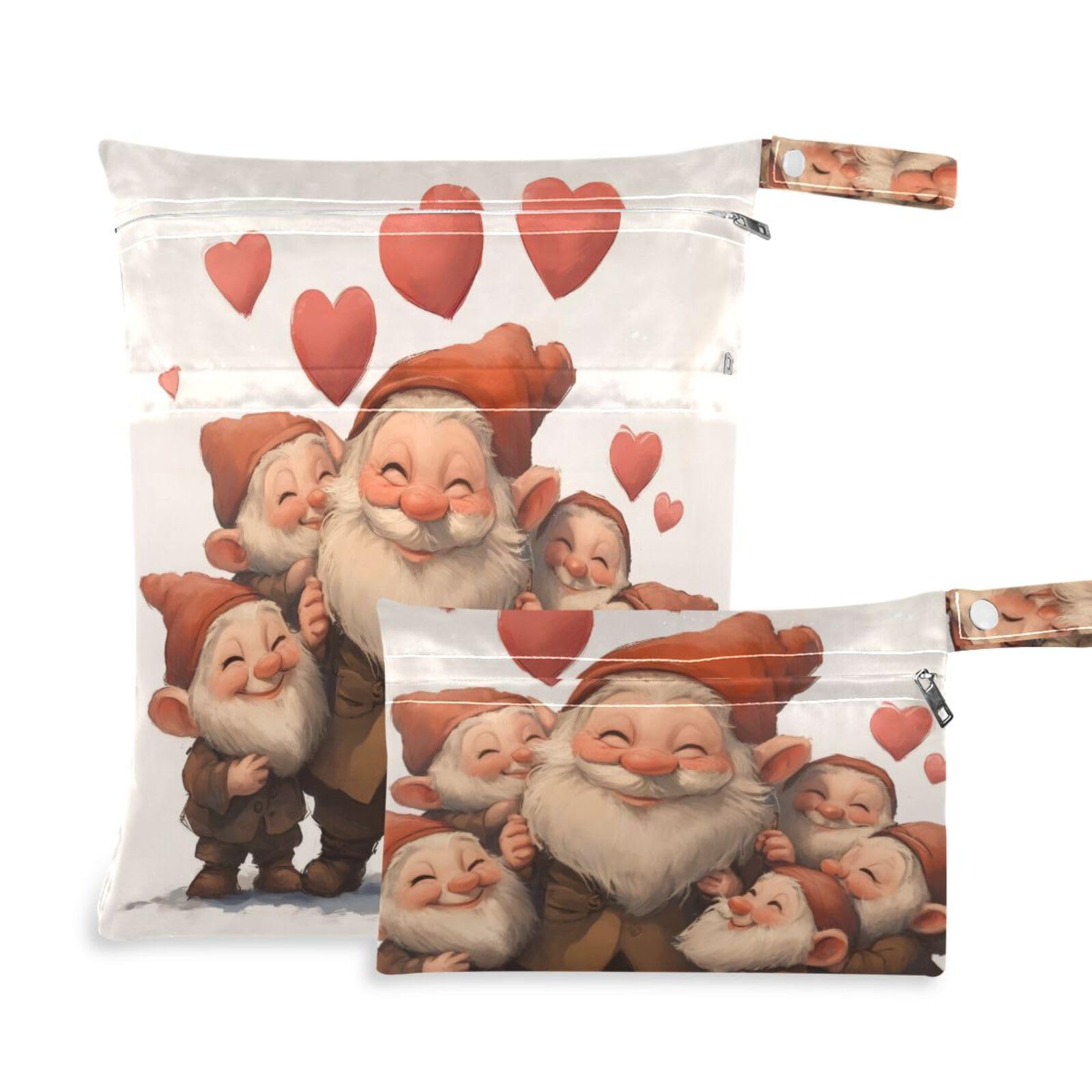 Msyxl 2pcs Wet Dry Bag for Baby Cloth Diapers, Waterproof Reusable Mjayodi3mdmwawvhc21zmgvvsm1y Wet Bag with Two Zippered Pockets Washable Pool Gym Travel Bag for Clothes