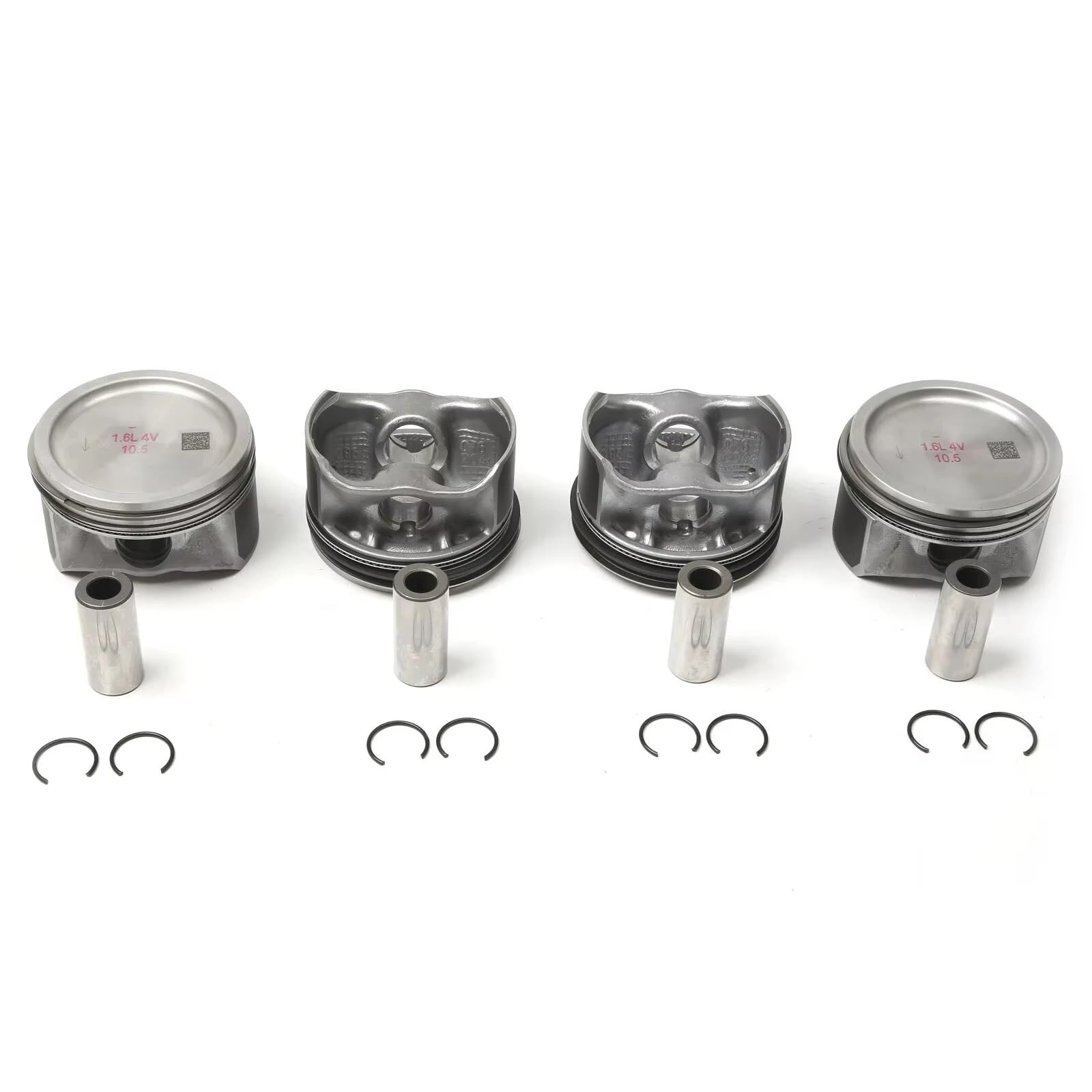 Pistone Motore 1 set EA111 Pistoni e fasce elastiche motore STD 76,5 mm Adatto per VW per Jetta .6L CLRA installare