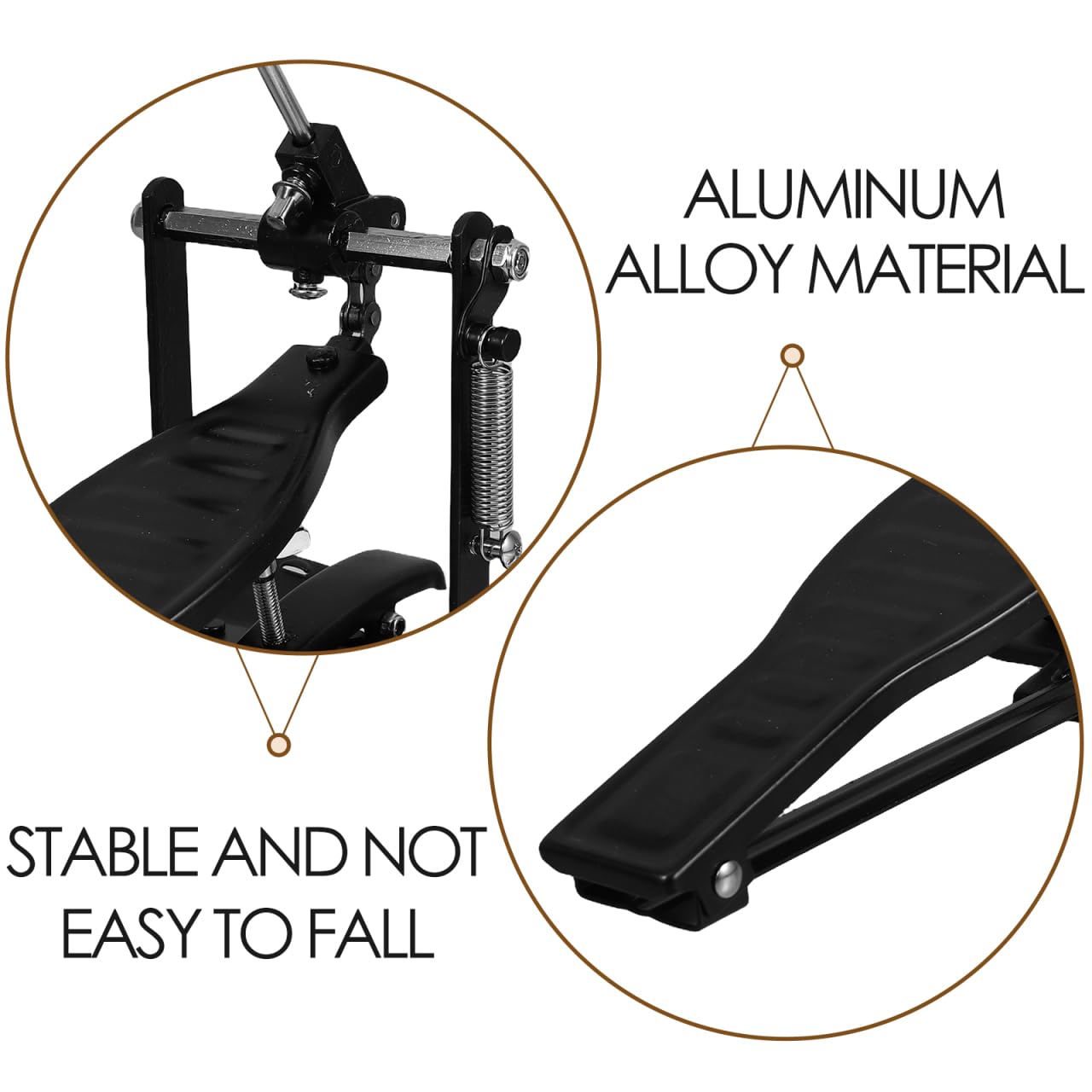 Hemobllo Accesorio Pedal De Ligero Y Duradero Para Kit De Batería Fácil Instalación Compatible Con Pedal De Set De Batería Para Principiantes Y Profesionales 10.23X5.90X3.93In