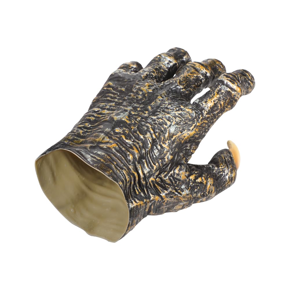 Qchomee Werewolf Gloves For Men Women Halloween Horrific Demon Zombie Devil Beast Gloves Latex Wolf Claws Paws Mittens Halloween Party Cosplay Hand Masquerade Costume Props Fancy Dress Accessory - Image 4