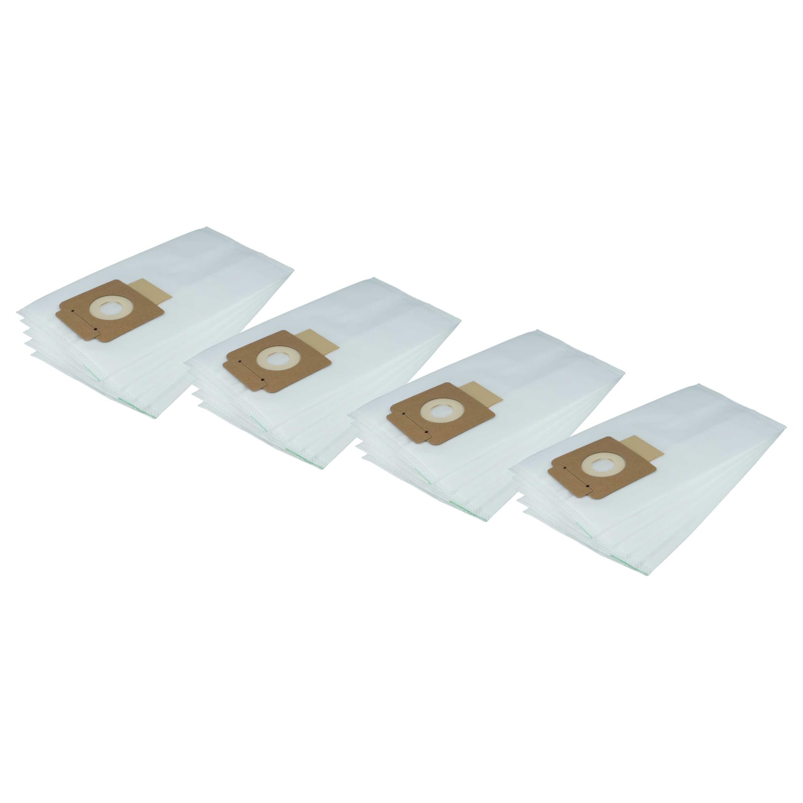 vhbw 20x sacs remplacement pour Kärcher 6.904-333.0, 6.904-335.0, 69043330, 69043350 pour aspirateur - microfibres non tissées, 33,3cm x 17cm, blanc
