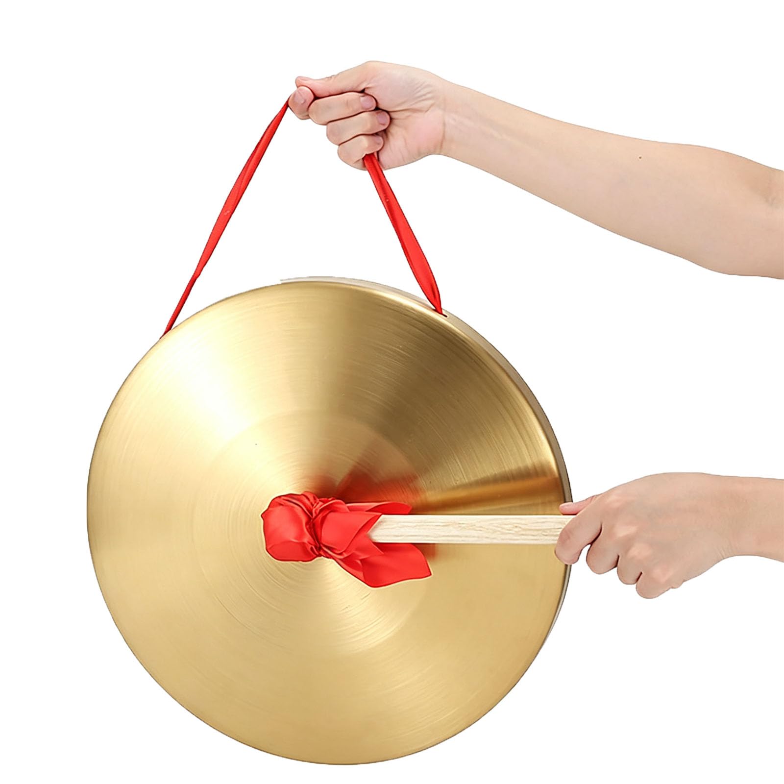 Gong à main pour cymbale - 50 cm - Avec maillet - Instrument de musique