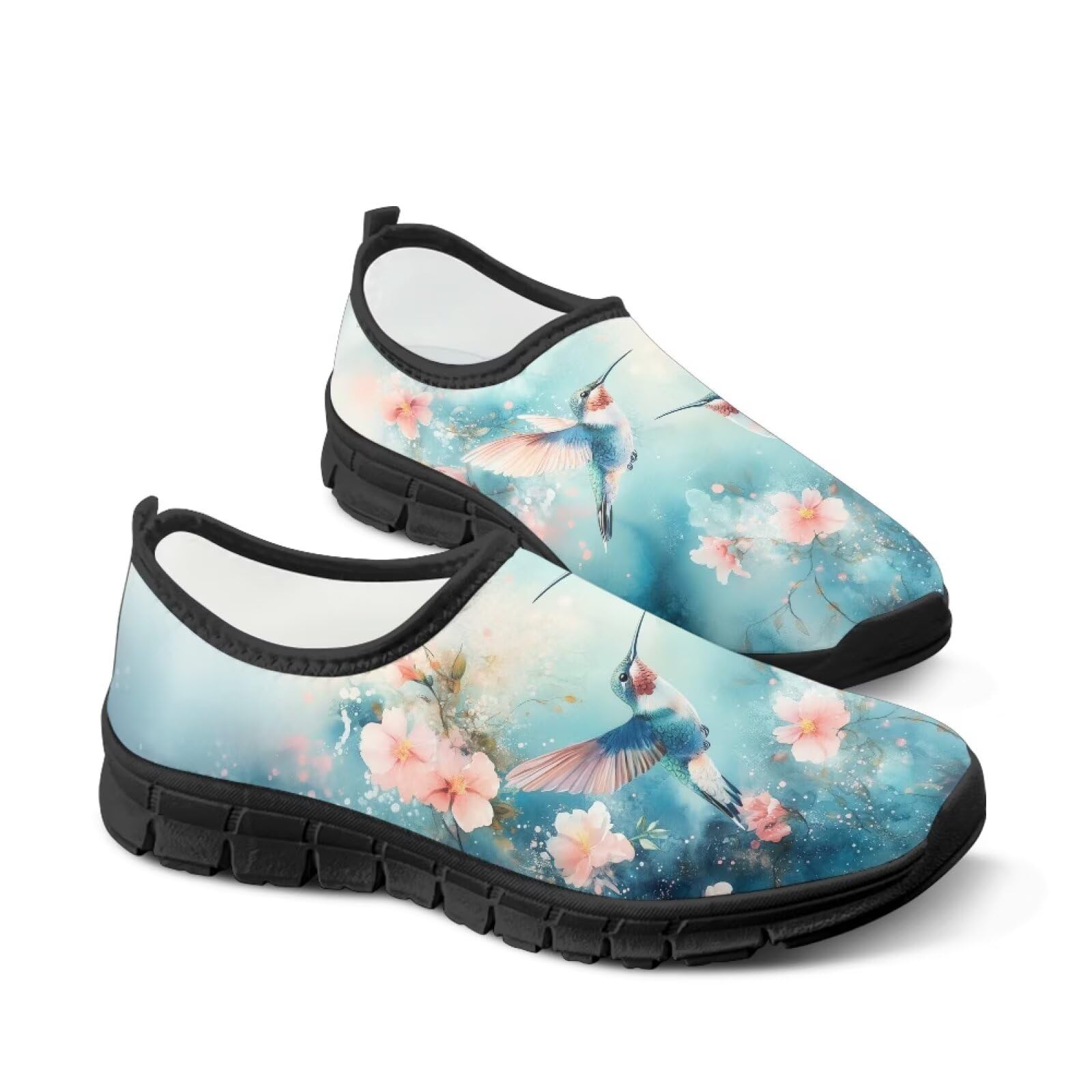 Damskie buty trekkingowe – lekkie buty sportowe – płaskie buty wsuwane