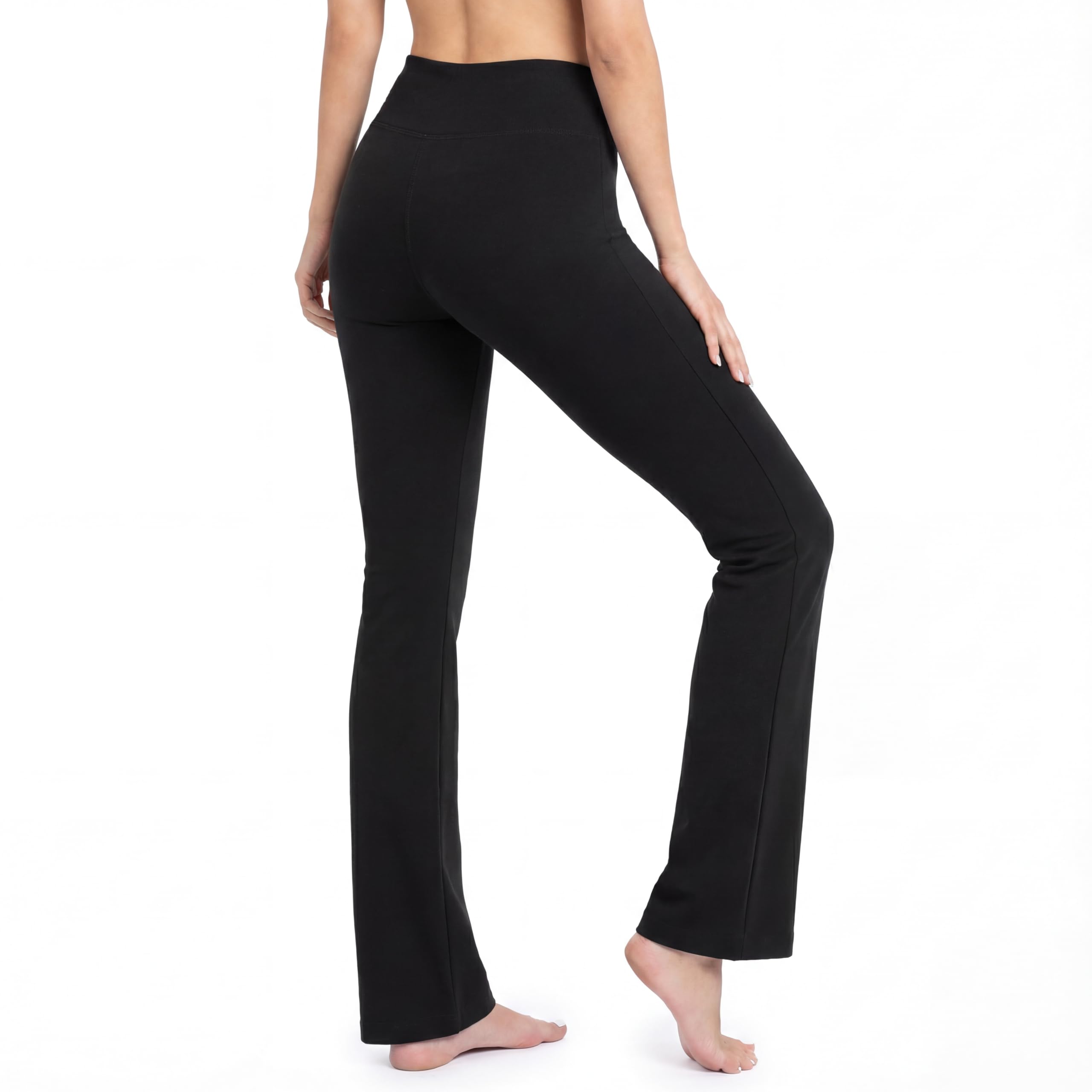 Nirlon Straight Leg Yoga Pants - Yoga Pants for Women Soft & Breathable Womens Leggings for Gym & Yoga Regular & Plus Size