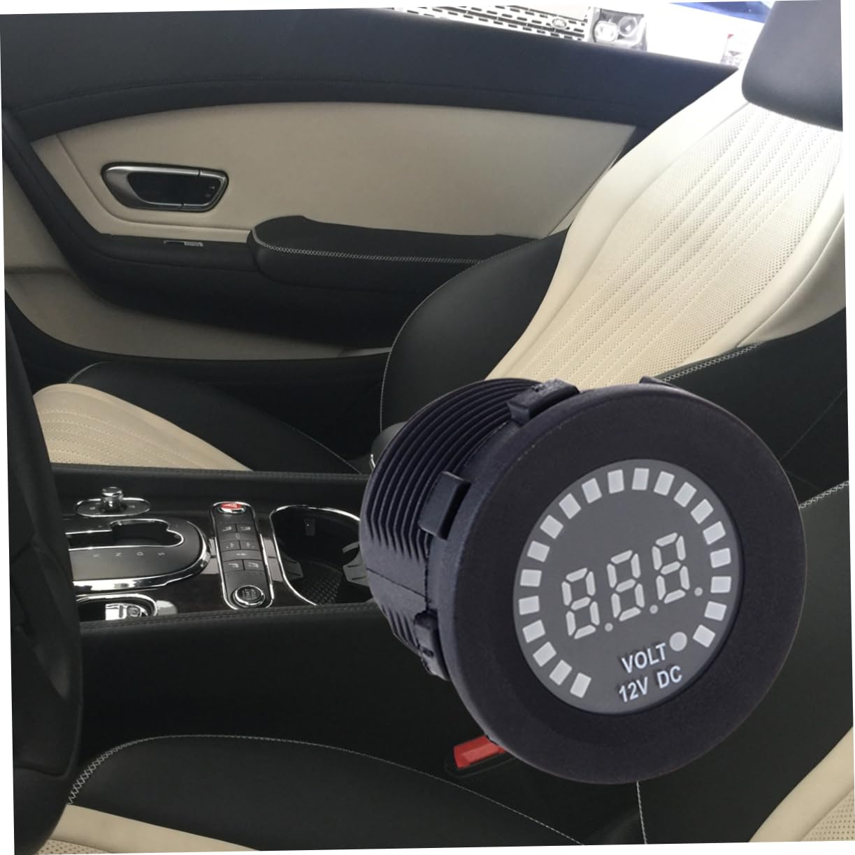 OUNONA 3 Piezas voltímetro para coche voltímetro digital del vehículo medidor de prueba de voltios del vehículo voltimetro digital 12v Mini de 12v