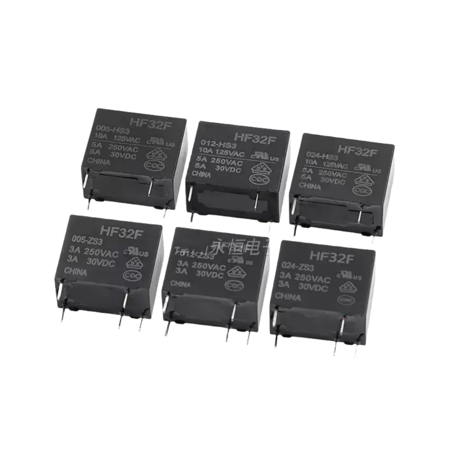 PKNVKZIDK 10PCS HF32F-024-ZS3 3A 5PIN