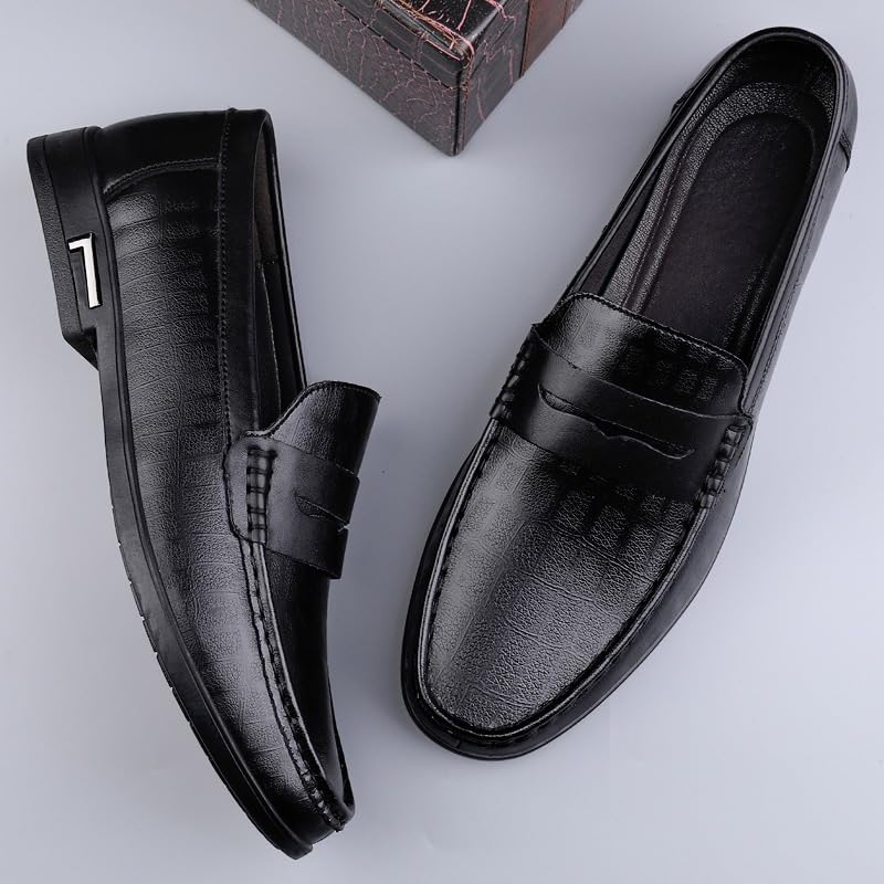 Men Wedding Dress Loafers Men's Lightweight Classic Mens Comfortable Slip on British Style Shoes Male Casual Leather Shoes2