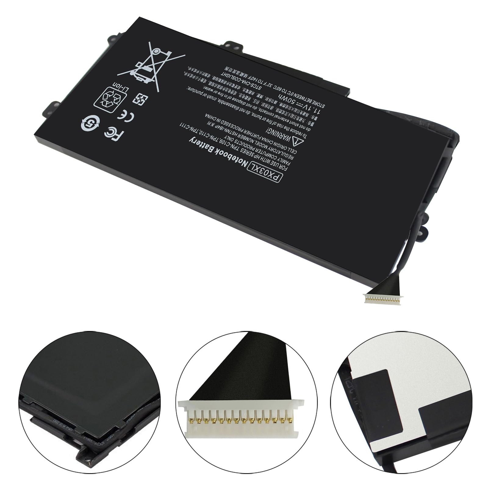 SKY BOY PX03XL Notebook Battery for HP Envy 14 Touchsmart M6 M6-K M6-K125DX M6-K015DX M6-K025DX M6-K010DX M6-K022DX 14- K112NR 715050-001 714762-1C1 TPN-C109 TPN-C110 TPN-C111 HSTNN-LB4P M6-k088CA