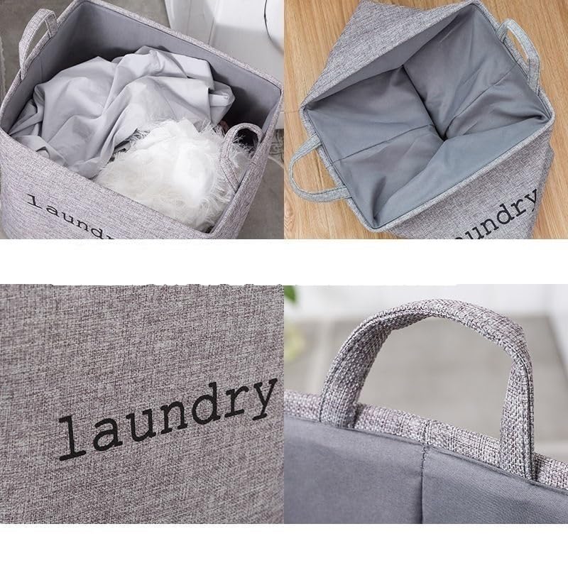 Panier à linge pliable pratique et portable - Parfait for ranger les vêtements sales et plus encore(Blue,25x35x40cm)