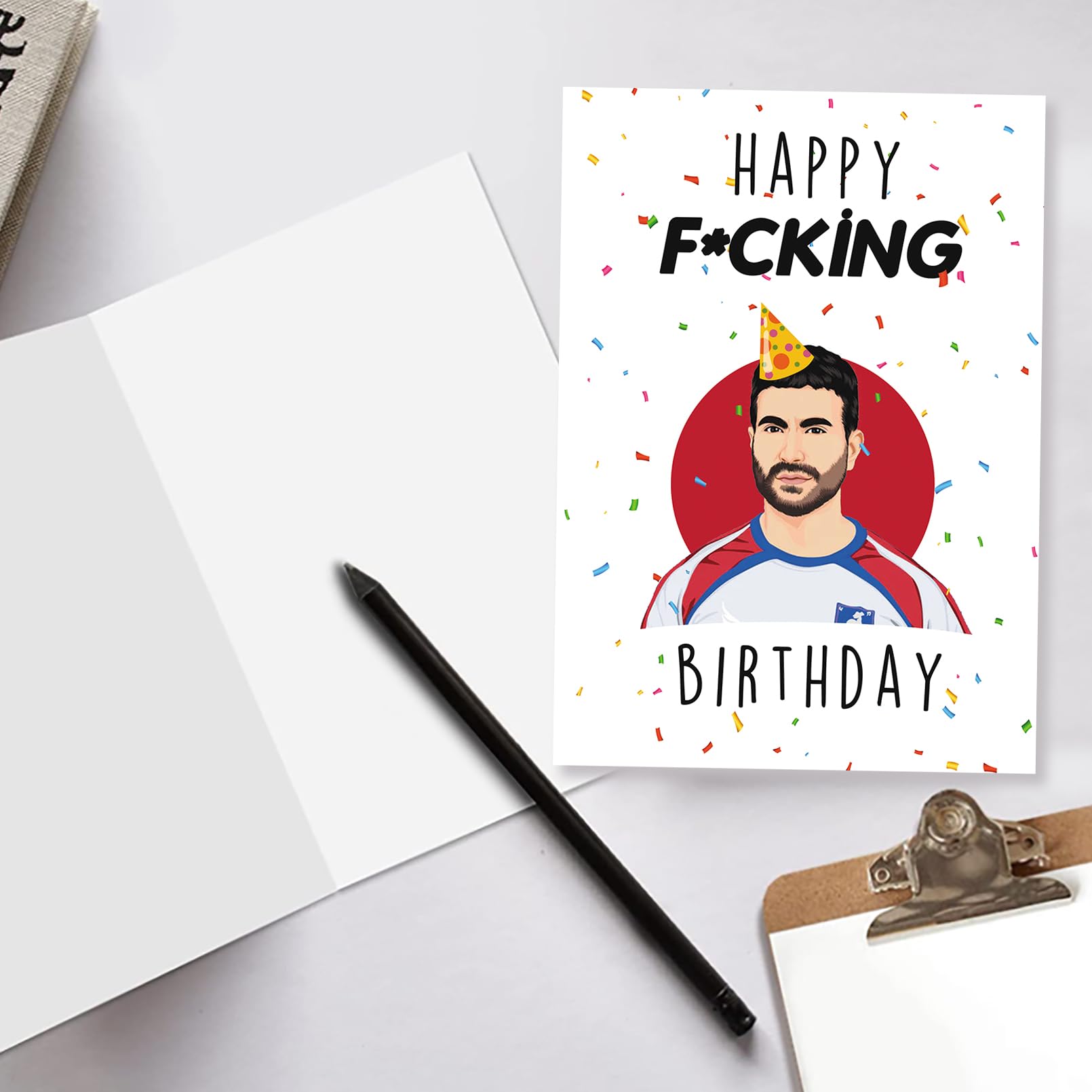 VvOoOvV - Tarjeta de cumpleaos de Roy Kent para l Her, Rude Ted Lasso programa de televisin para fanticos de la televisin, regalo especial de cumpleaos con sobre - Image 3