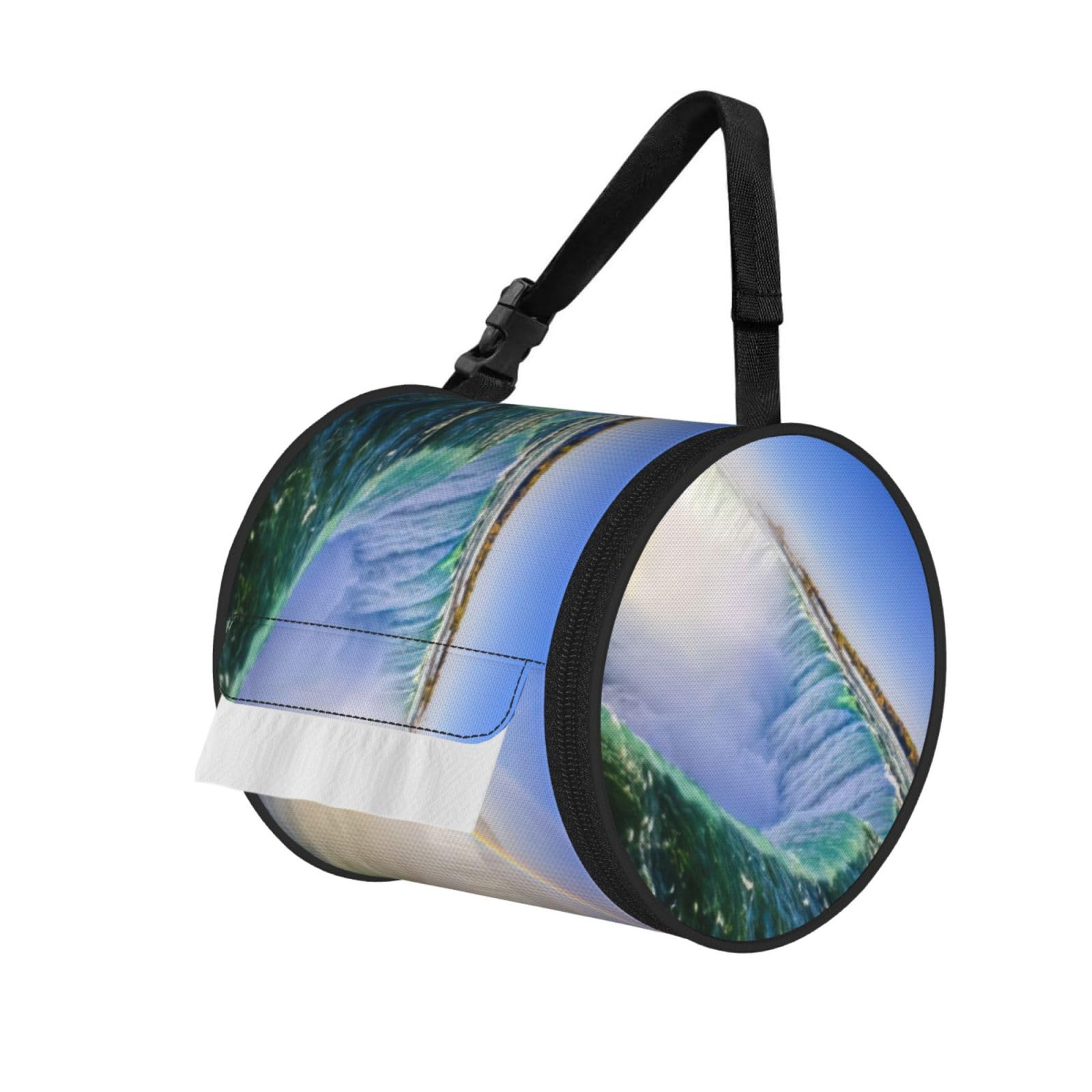 Niagara Falls Print Fashion Tissues Organizer Box, Hanging Tissue Holder For Purse Coins For Car Office Daily Outing