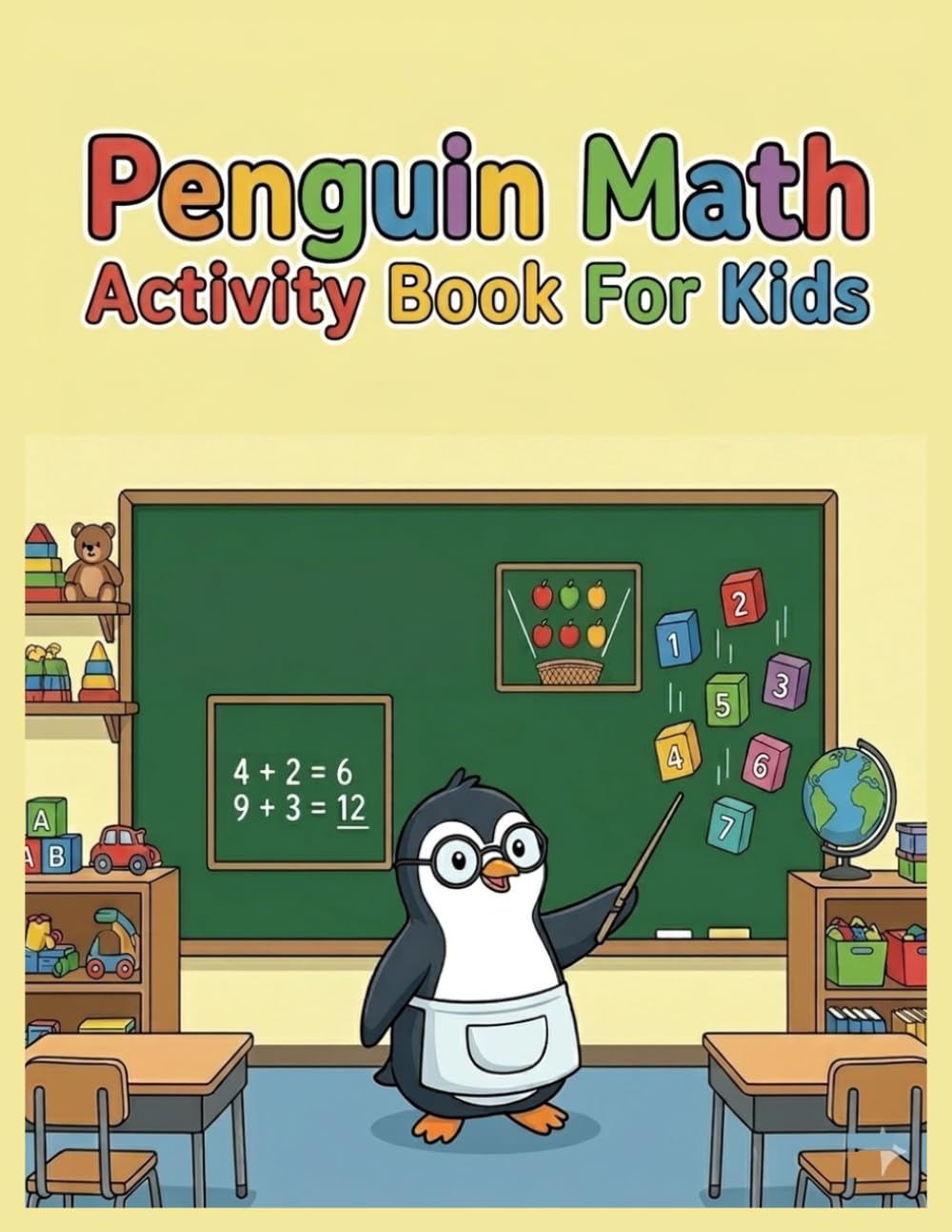 Penguin Math Activity Book For Kids: Math Workbook for Kids Ages 5 to 8 | Preschool & Kindergarten 1st Grade Educational | First Grade Math Workbooks