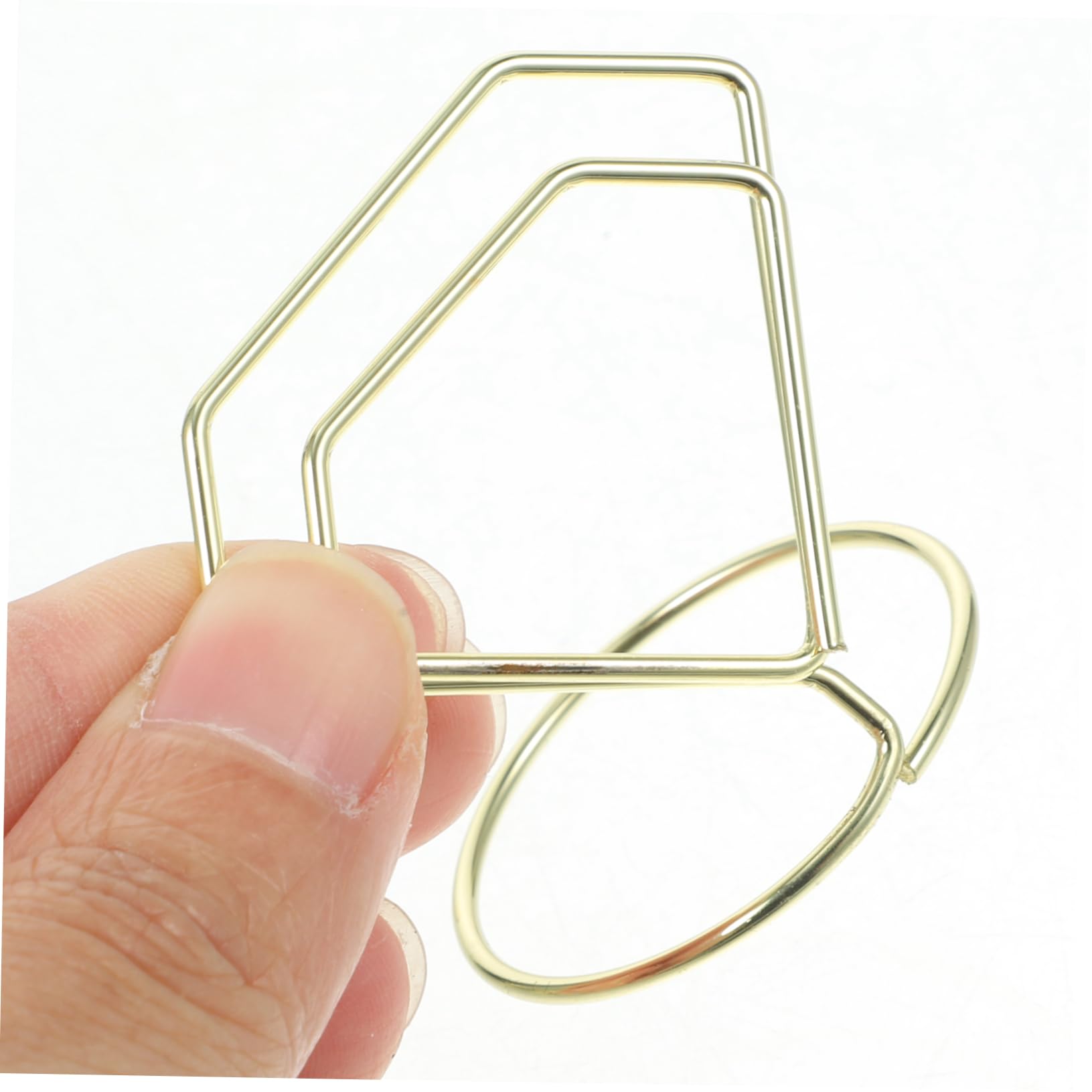 Cabilock 10Pcs Diamond Shaped Table Number Holders Elegant Memo Clips for Weddings Anniversaries Parties and Events Sturdy Design for Photos and Notes