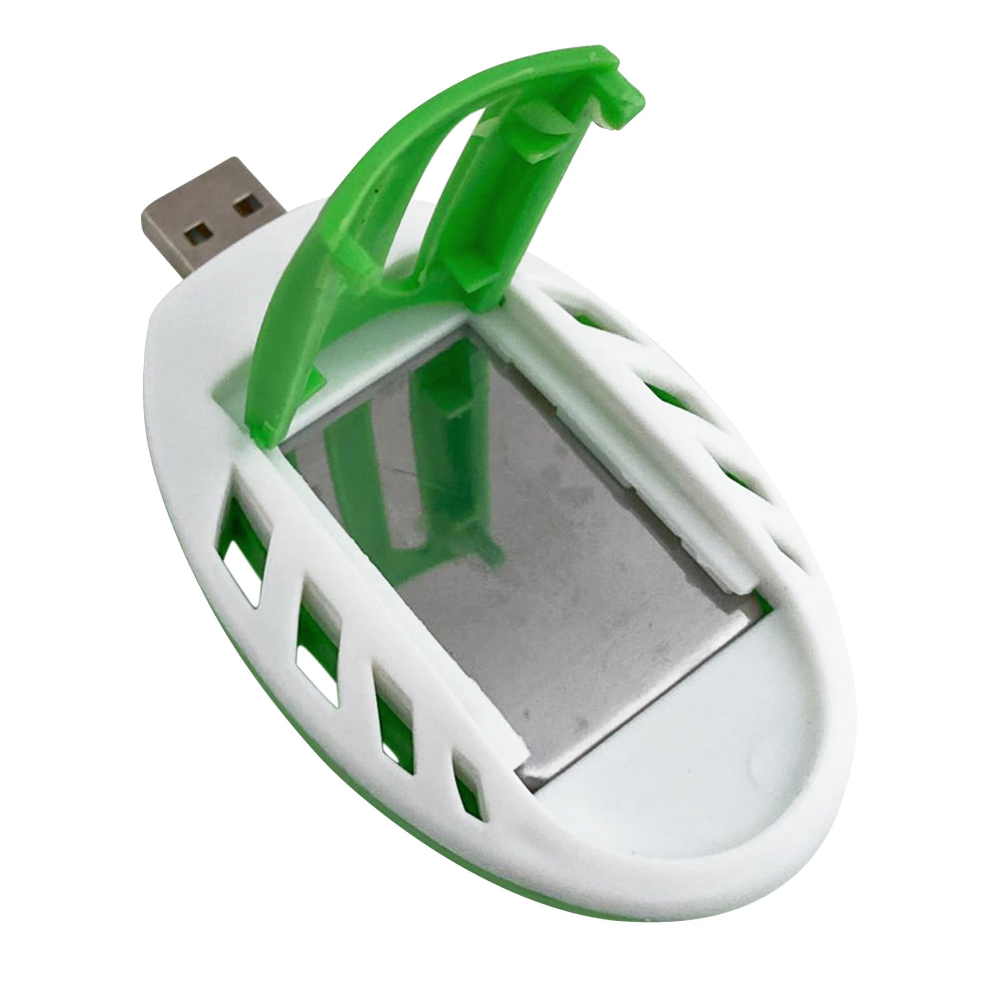 hetuioiyster USB Mosquito Killer Electric Mosquito Repeller Portable Safety Summer Sleep Insect Repellent Green + White ABS + Electronic Component