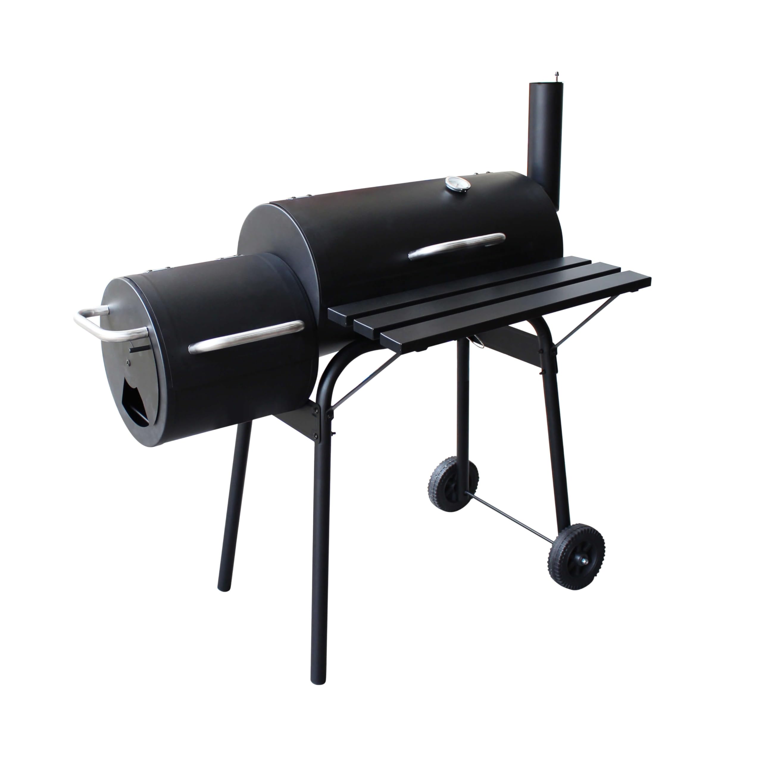 Barbecue a carbonella affumicatore con ruote da campeggio grigliata di design americano