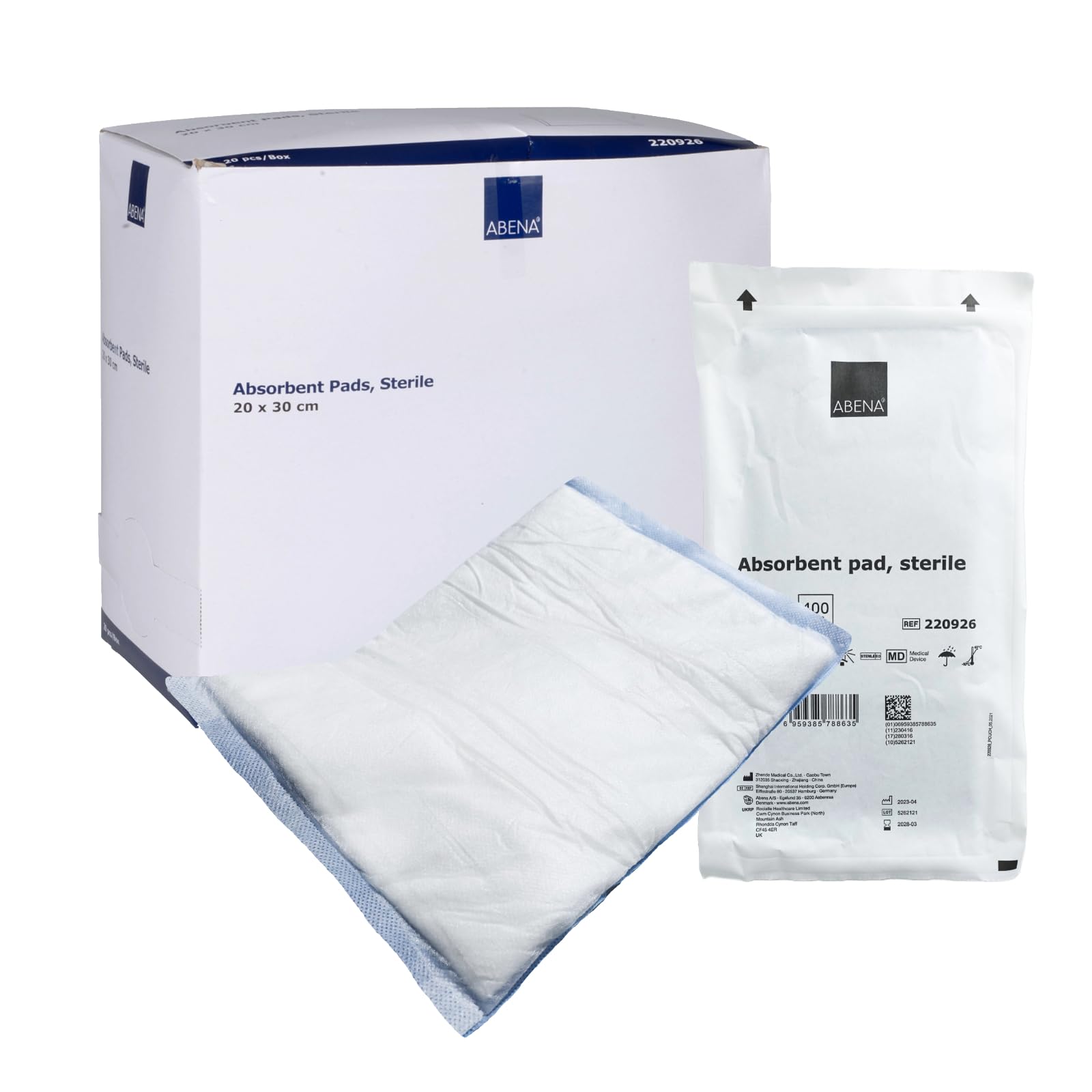 ABENA Saugkompressen 20x30cm – Steril, 20 Stück