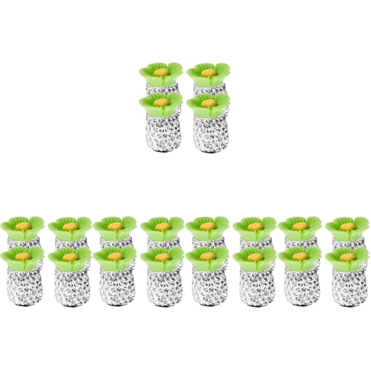 Cabilock 5 Series Tapas De Válvula De Diamante Detalles para Tapa De Neumático Tapa De Válvula De Aire Tapa De Vástago De Válvula De Neumático Tapa De Válvula De Rueda 4 Piezas x 5