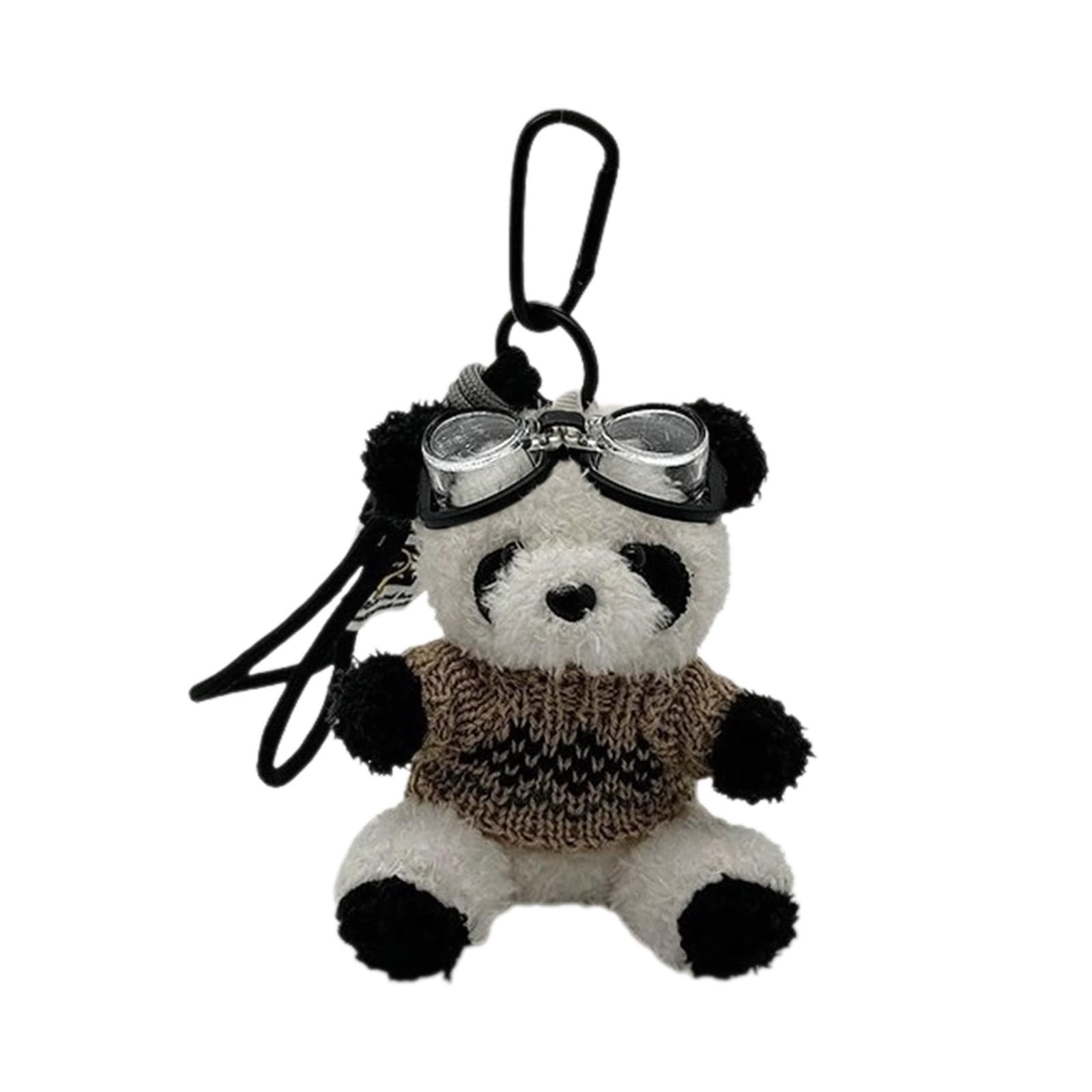 Baodss Adorable Bear Keychain Flying Bear Pendant for Bags and Keys Panda Keyring Animal Decor