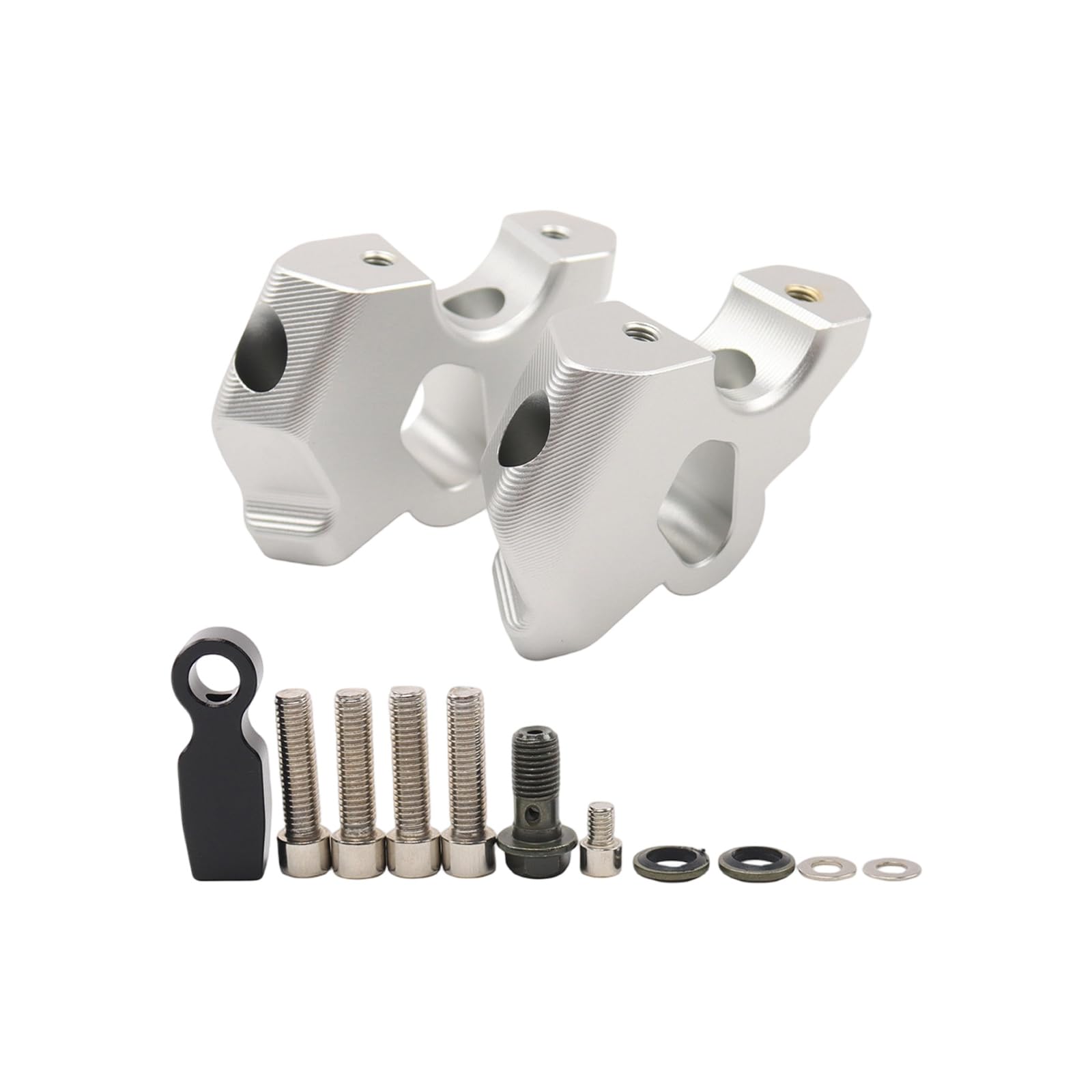 Adventure Road Kierownica Podnośnik Montaż, Bloki Ze Stopu Aluminium, 38 mm Wzrost, 2,7 cm Przesunięcie Kierownicy Zestaw Pionów Motocyklowych