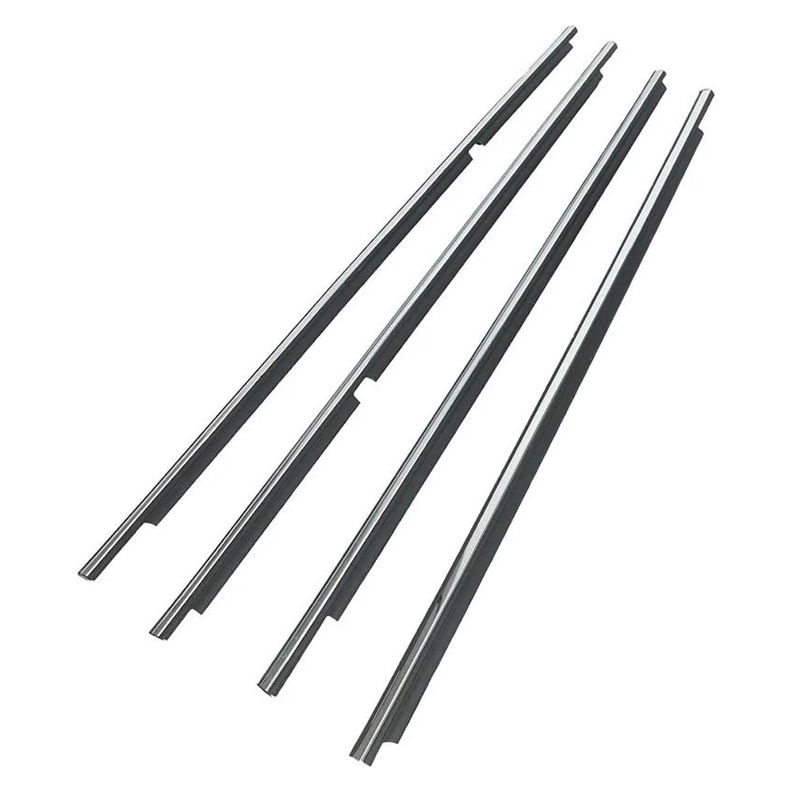 Atgcbcauf Chrome For Toyota For Land Cruiser Lc200 Series For Lx570 2008-2021 7572060070 4Pcs /Black Window Rubber Trim Weatherstrip Atgcbcauf(Chrome)