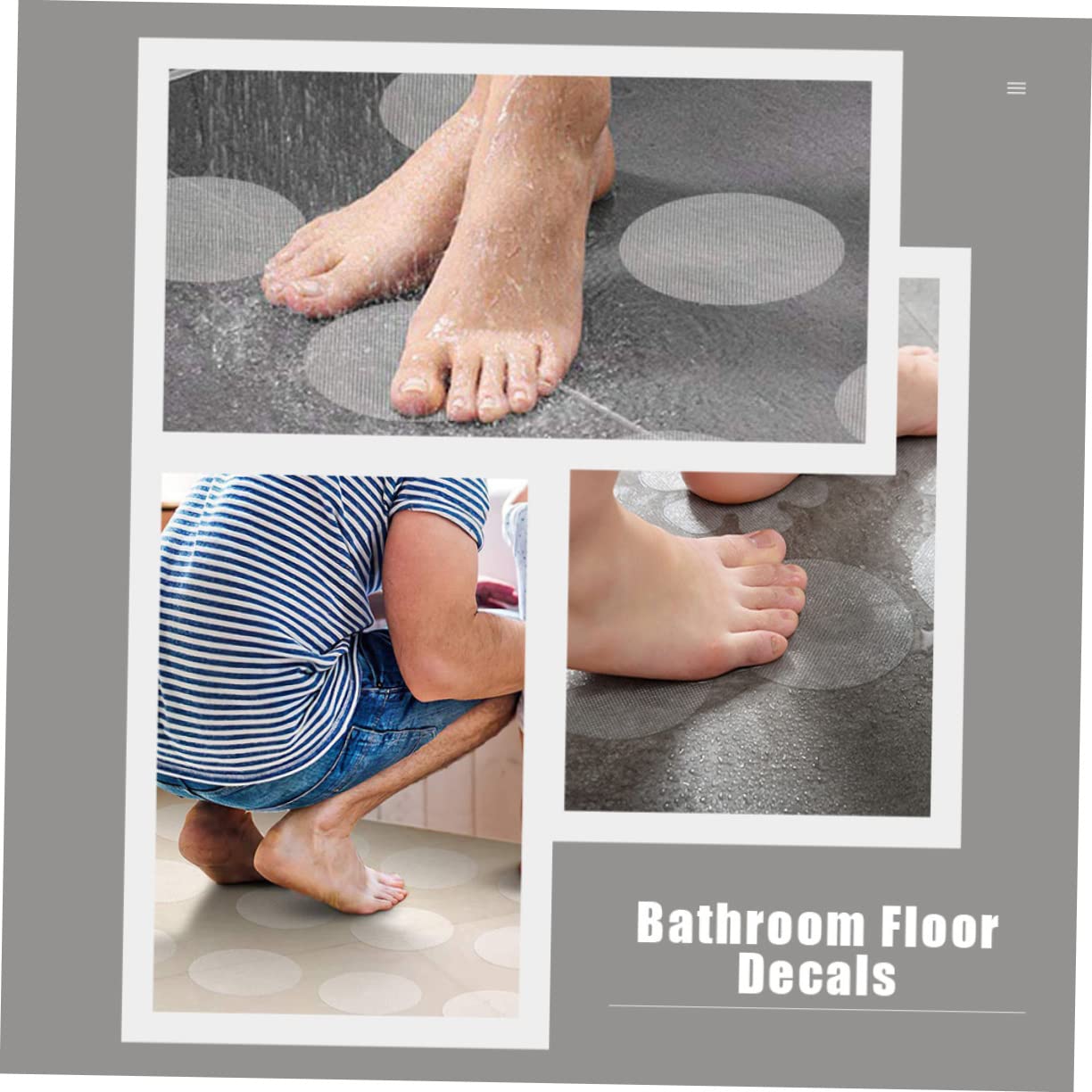 IMIKEYA 3 Juegos Baño Pegatinas Antideslizantes Apliques Antideslizantes Suelo Antideslizante Pegatinas Cinta Antideslizante para Tiras De Bañera Antideslizantes Orange Mañana