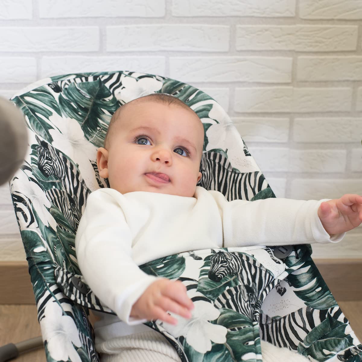 JYOKO Kids Bezug kompatibel mit Babybjorn Bliss, Balance, Soft (Zebra, Baumwolle)
