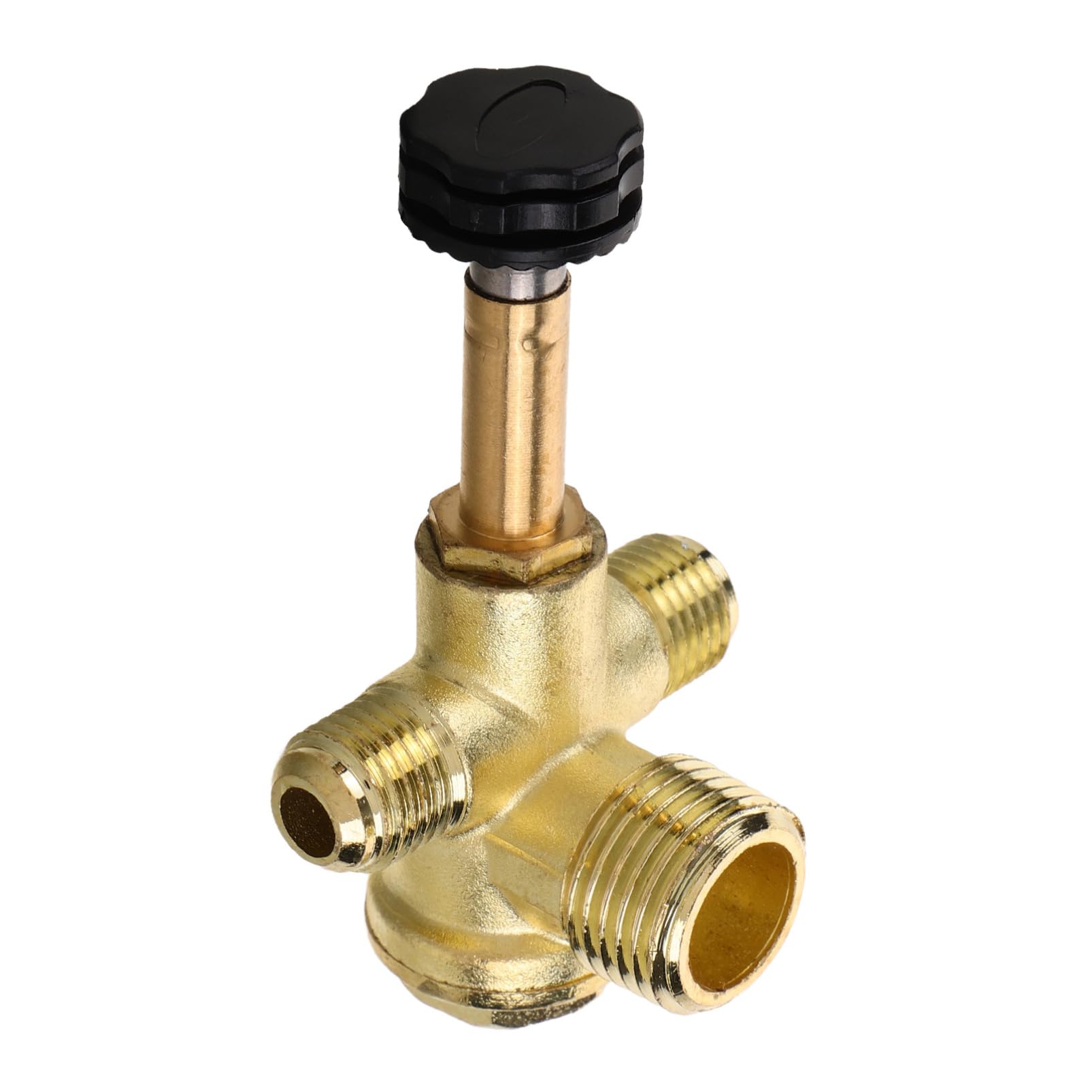 Lurrose 4 Pièces Vanne à double tuyau clapet anti-retour de d'air accessoire pneumatique fileté outil de connexion rapide clapet anti-retour pneumatique Alliage de zinc Doré