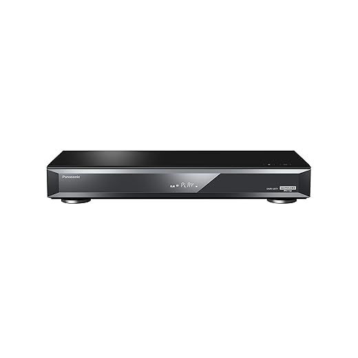 Panasonic Blu Ray Player UHD Recorder Full HD DMR-UBT1EC-K I Automatic HDR Adjustment 4K Converter Hi-Res Audio Playback 1TB HDD Built-in Wifi Black – French Version