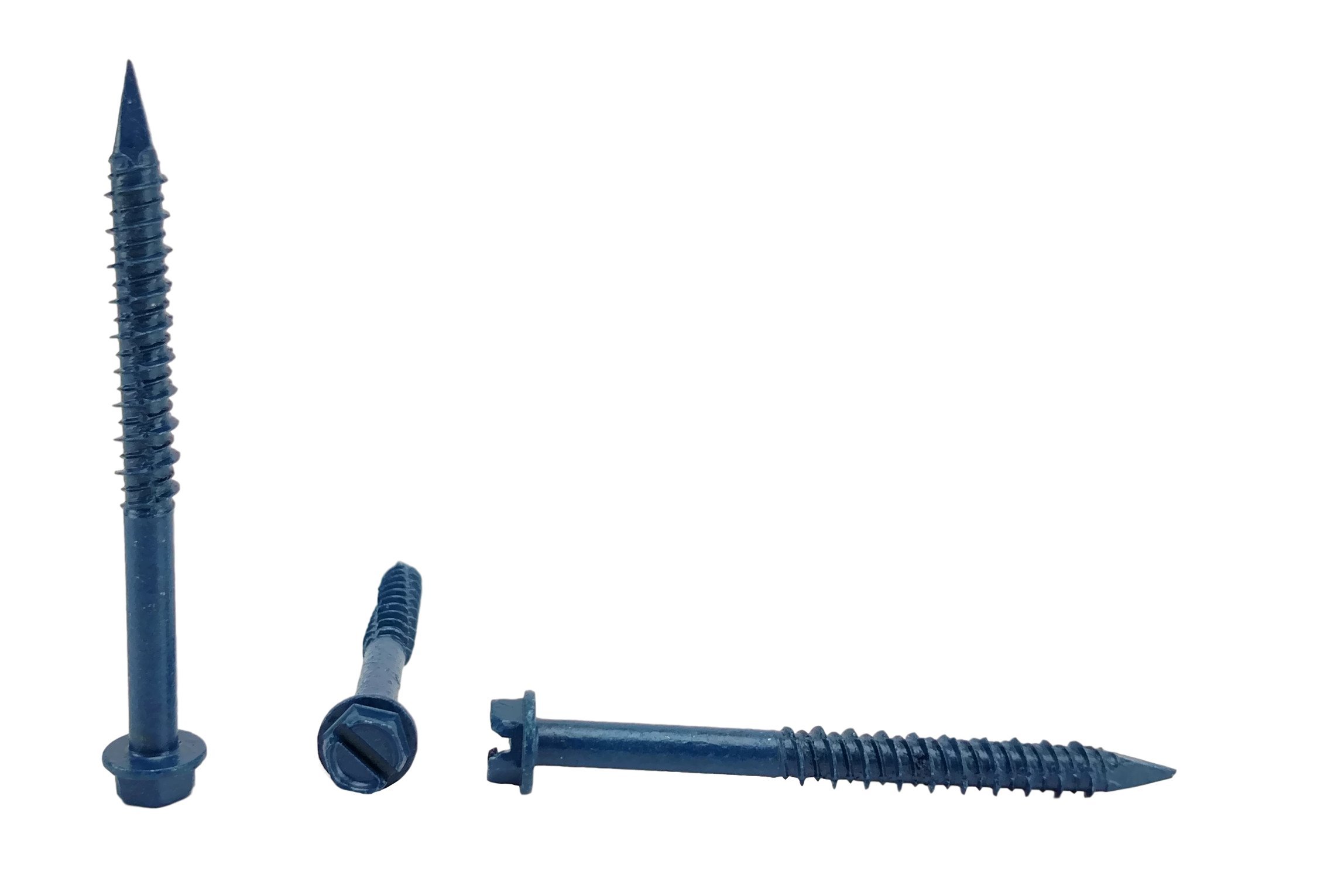 Hex Head Concrete Screw Anchor (1/4 x 2-3/4") 100 Pieces with Drill Bit (Miami-Dade Compliant) Chenango Supply