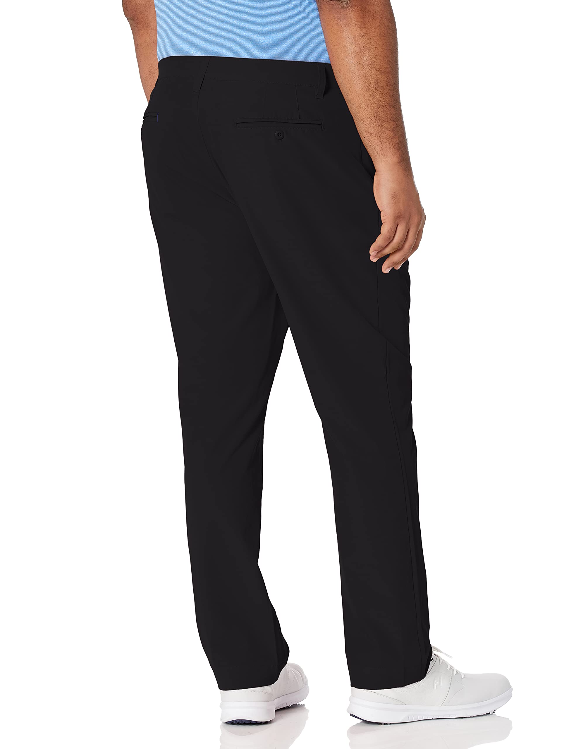 Fieldston Men's The Cambridge 5 Pocket Performance Golf Pant (Modern Fit), Black, 40