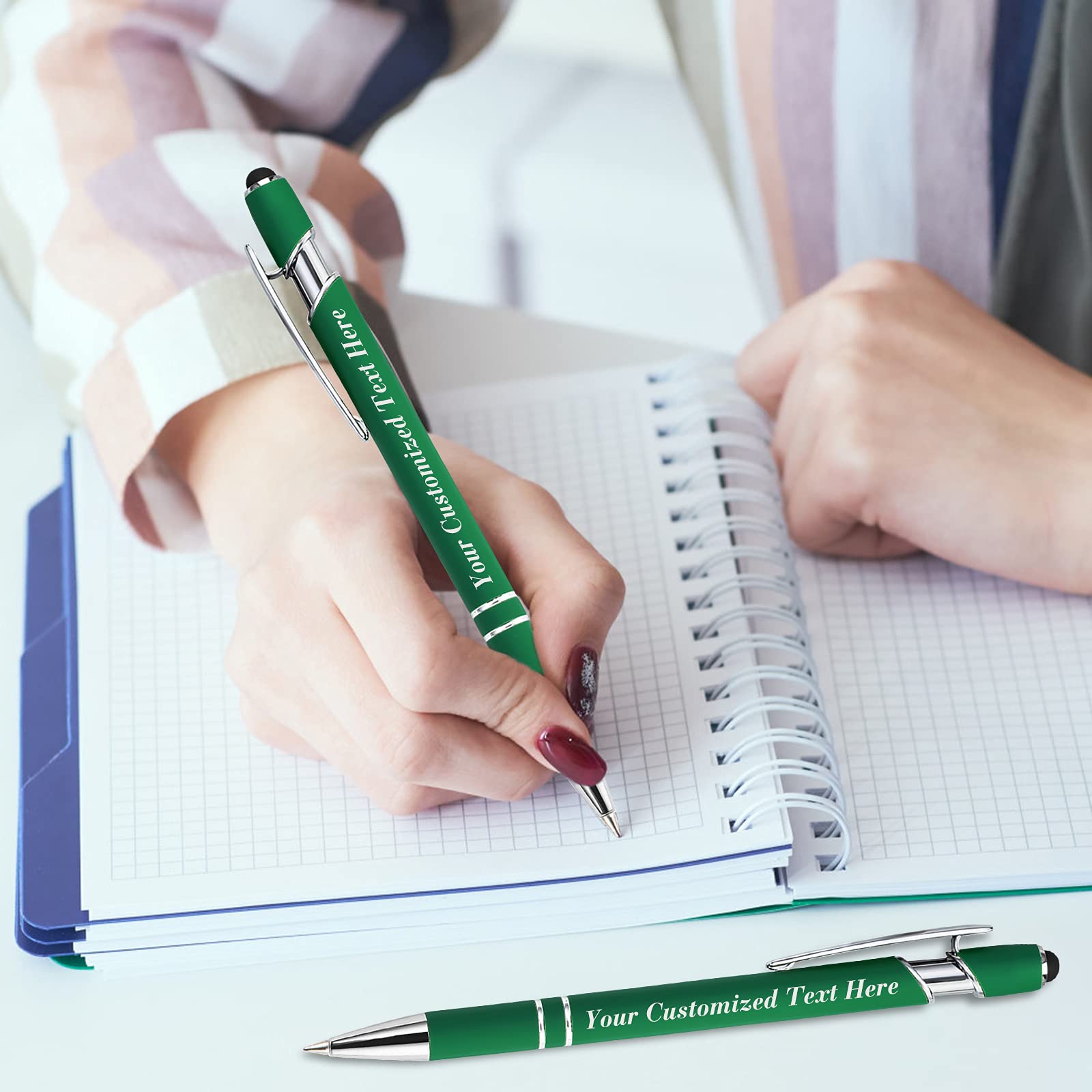 100 Pack Personalised Pens in Bulk with Stylus Tip - Image 6