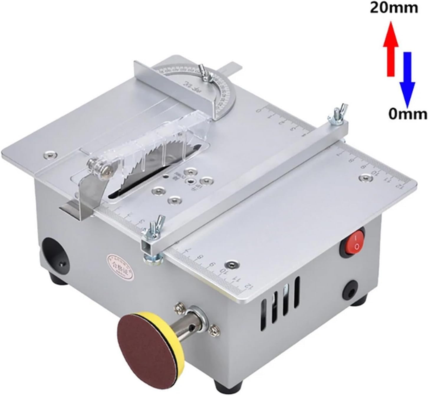 ミニ電動テーブルソー 7速 96W 家庭用ベンチソー DIY カッティングマシン 木工用丸鋸セット S9