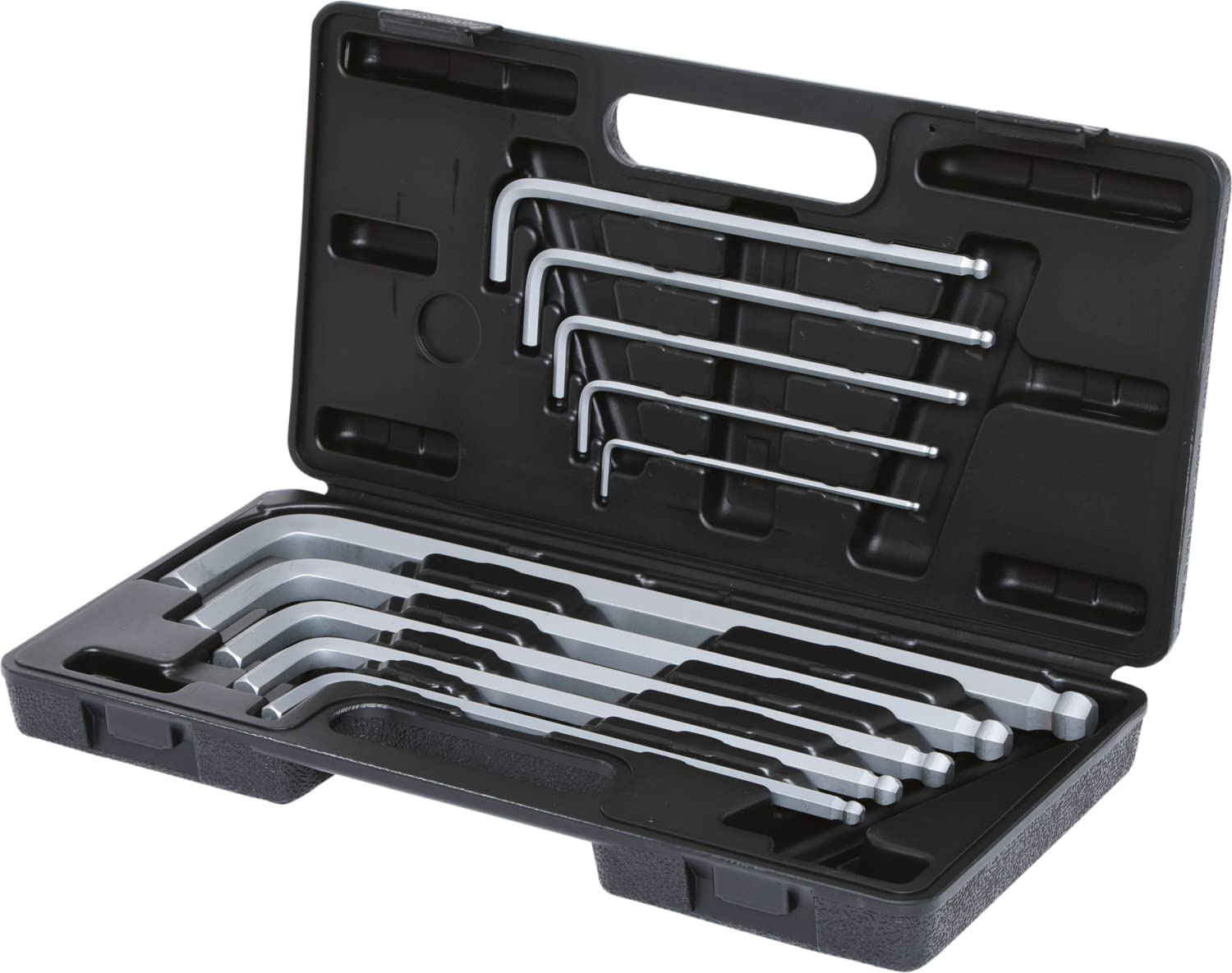 KS Tools 151.2150 Zest kluczy imbusowych 6-katnych z glowica kulkowa, 10-szt, 3-17mm