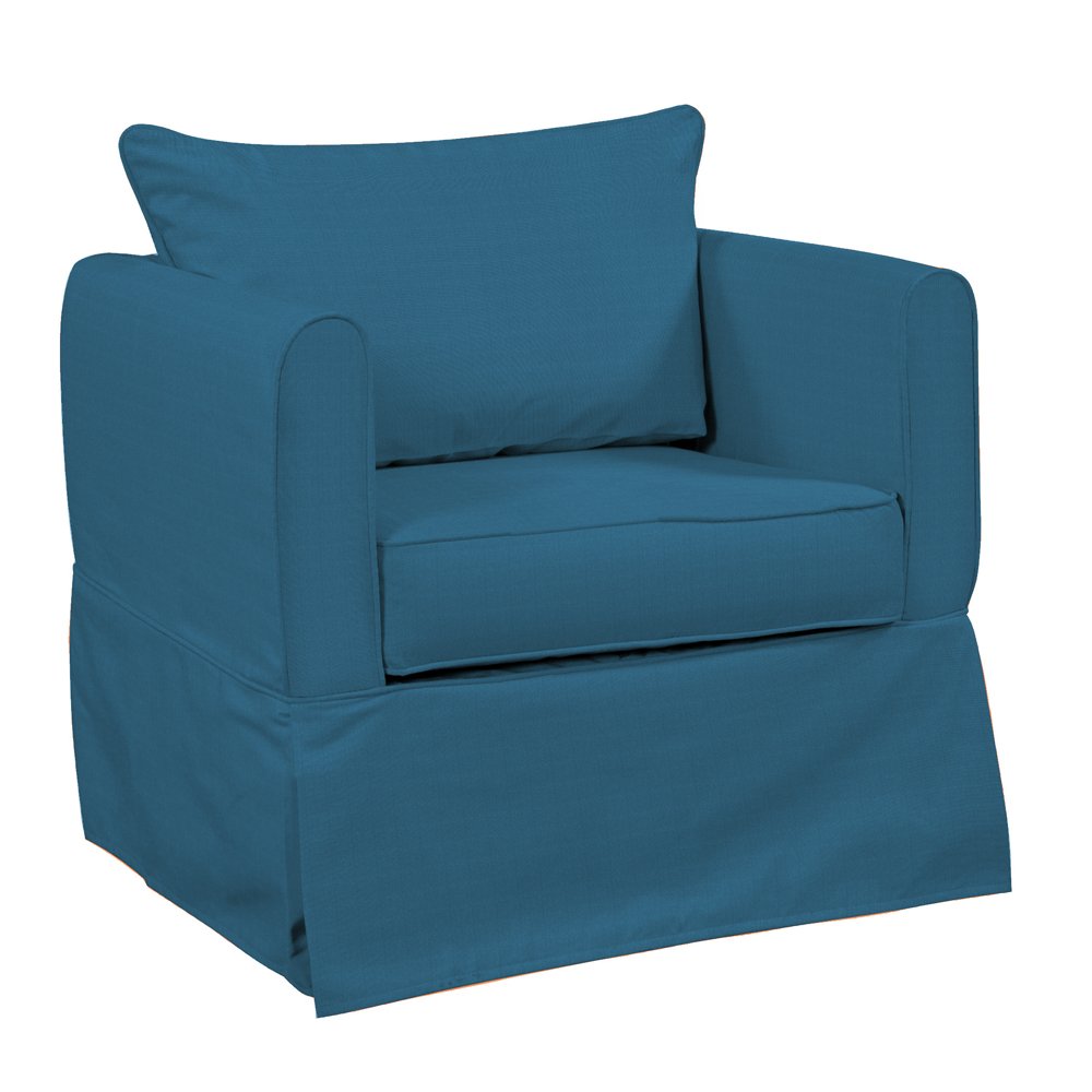 Howard Elliott QC138-298 Alexandria Patio Chair Cover, Seascape Turquoise