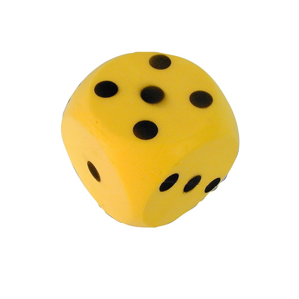 Dé Géant En Mousse - 16cm, Couleur Assortie - Jeu De Plein Air Pour Enfants Dès 3 Ans