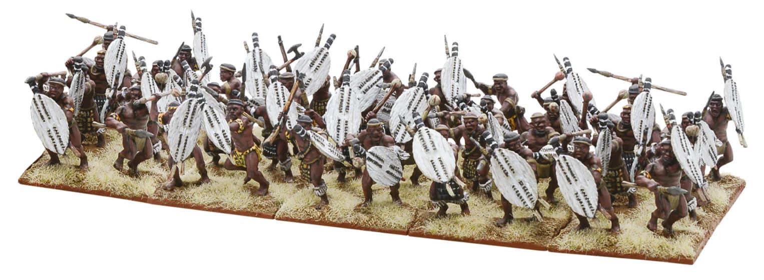 Warlord Games Zulu Starter Army - 28mm Scale Plastic Miniatures for Black Powder Highly Detailed Anglo-Zulu War Era Miniatures