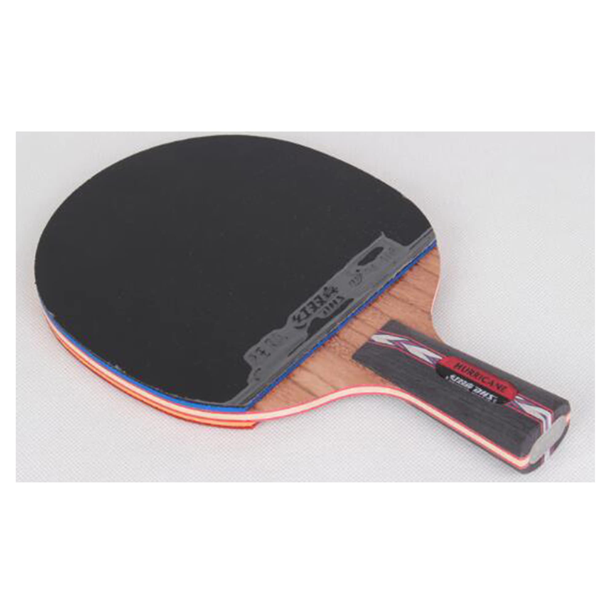 Juego de Tenis de Mesa, Juego de Raqueta de Ping Pong con Estuche, Pala de Tenis de Mesa Profesional, Goma aprobada, intermedios y avanzados, 1 Paquete/Mango Largo