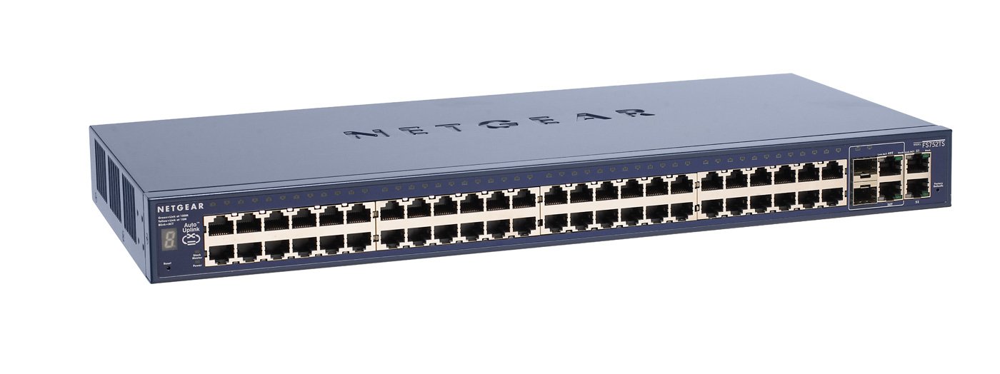 Netgear Prosafe FS752TS Smart Switch Switch 48+4 Ports Web Manageable Niveau 2 Stackable