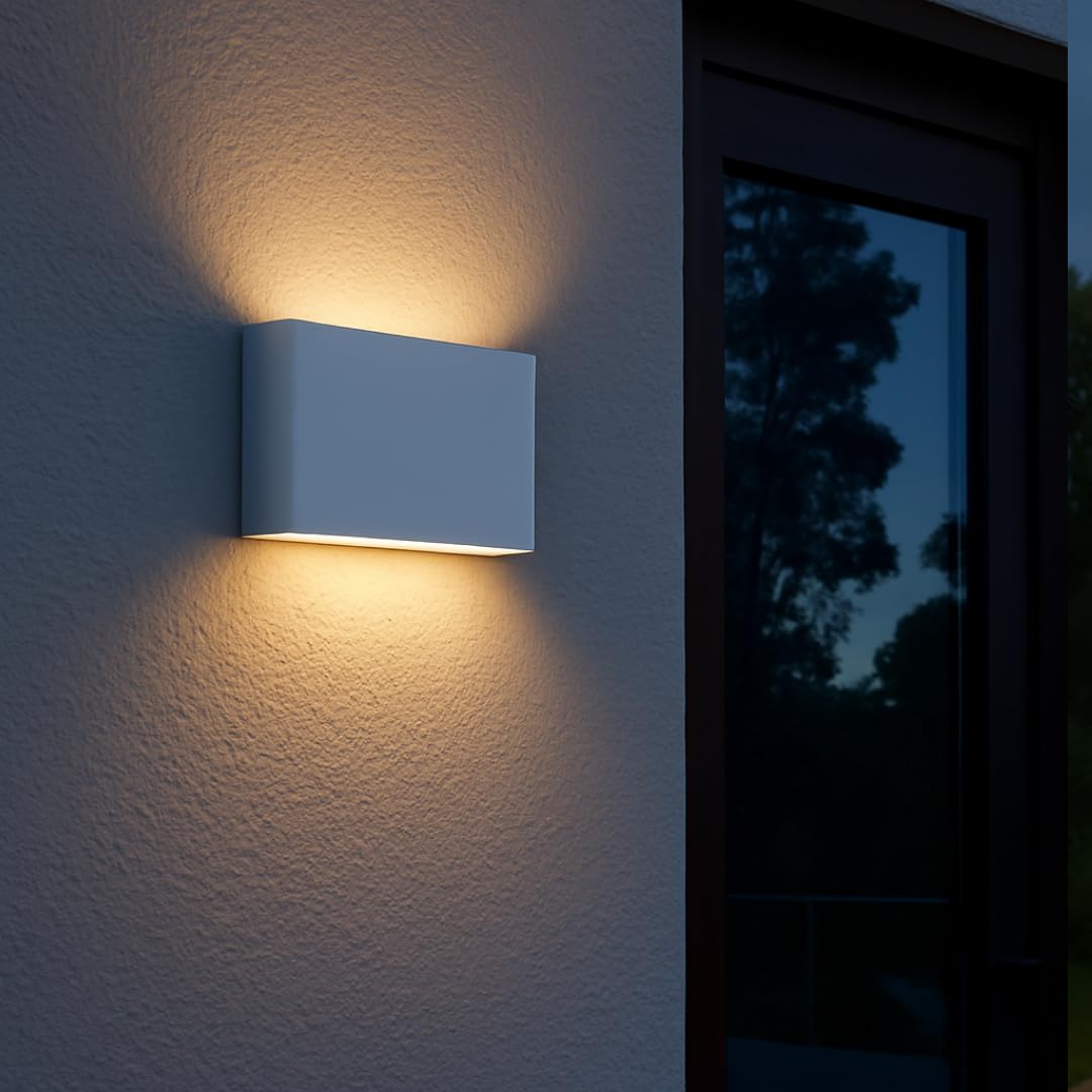 Brilliant Welbie LED Außenwandleuchte 17,5cm Weiß