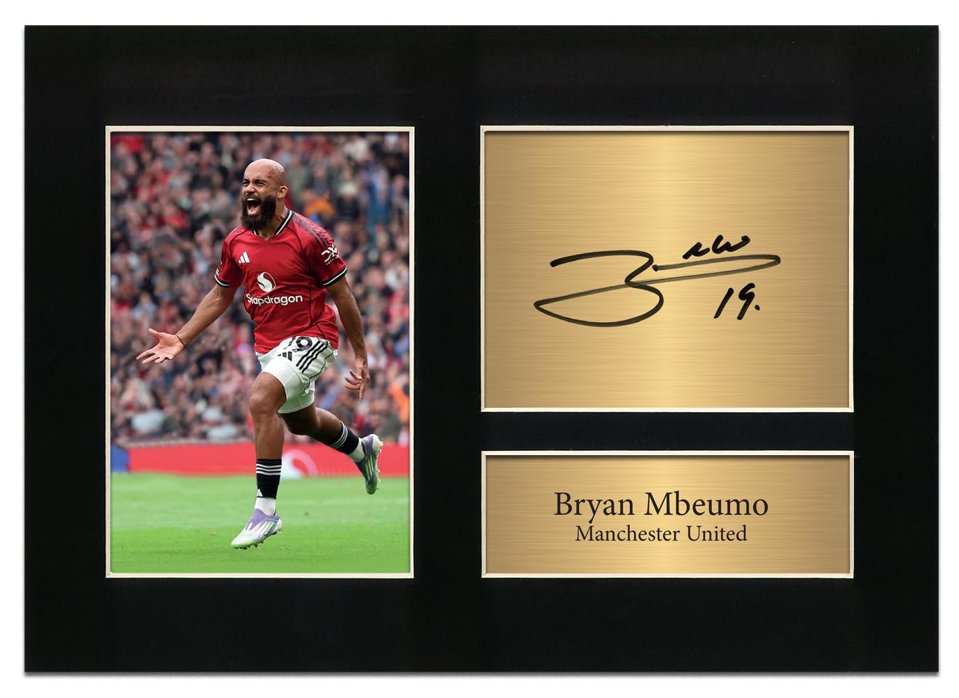 Bryan Mbeumo Reproduction Autograph Print, A4 Size No181